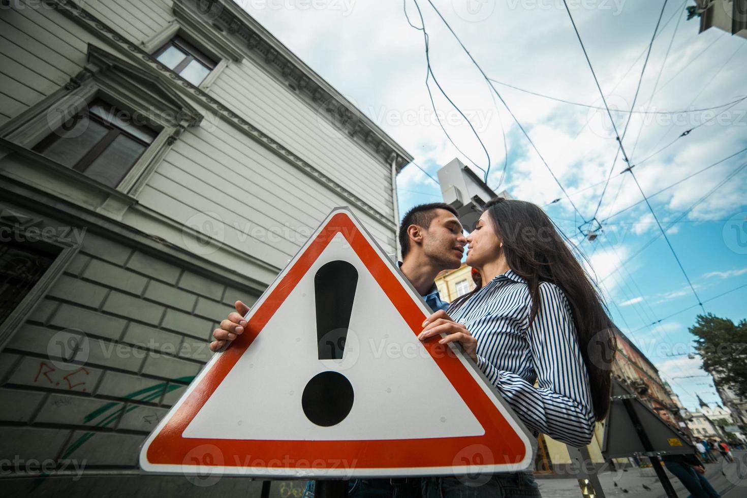 Couple in city photo