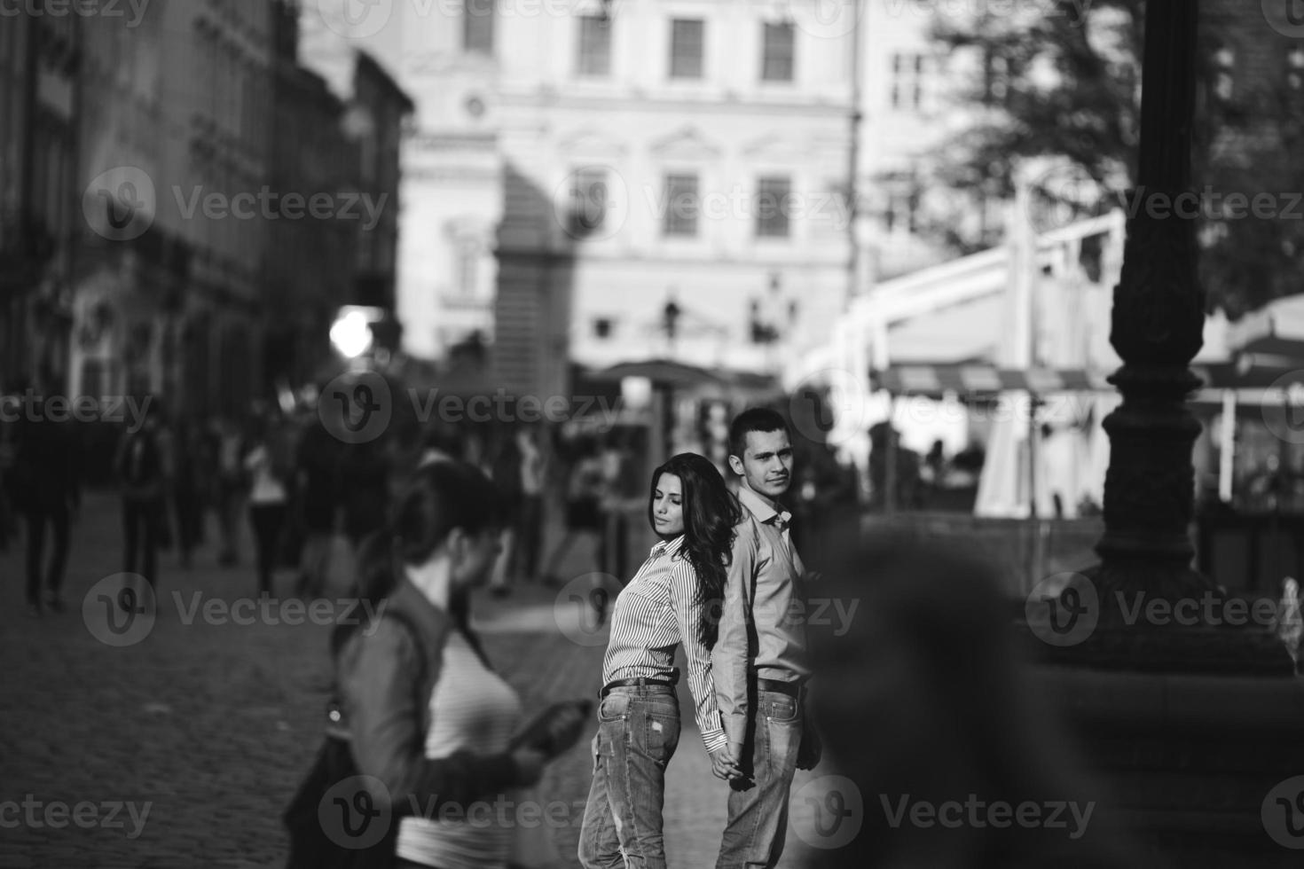 Couple in city photo