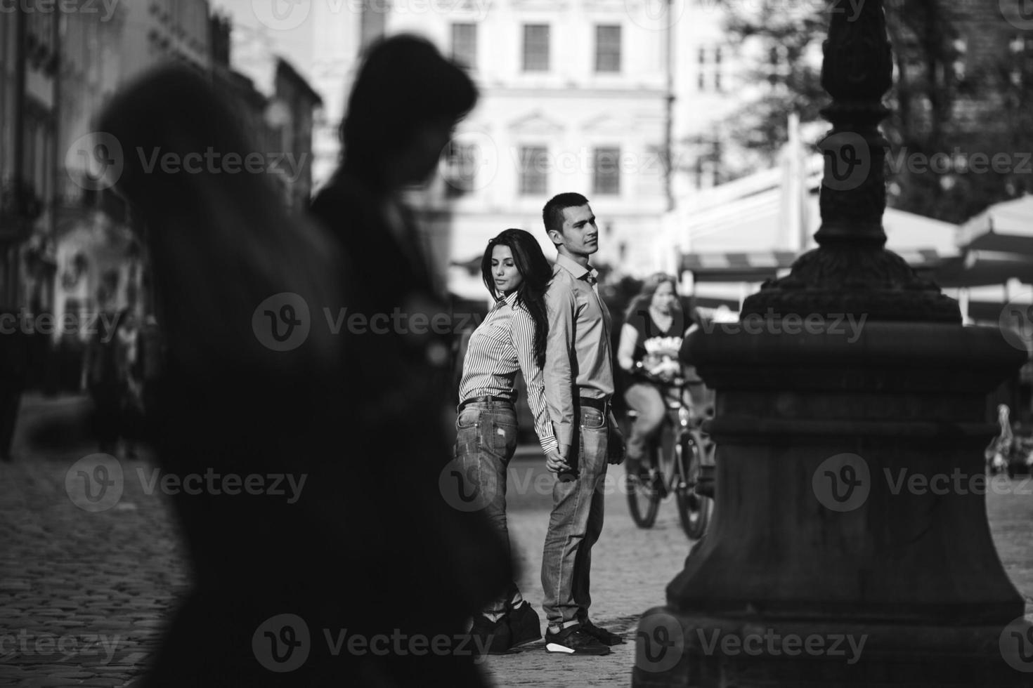 Couple in city photo