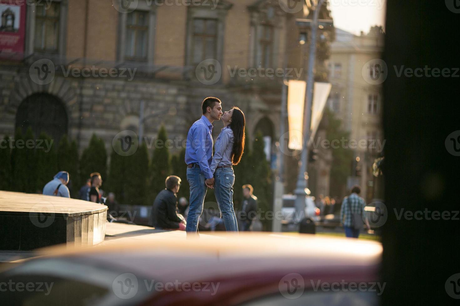 Couple in city photo