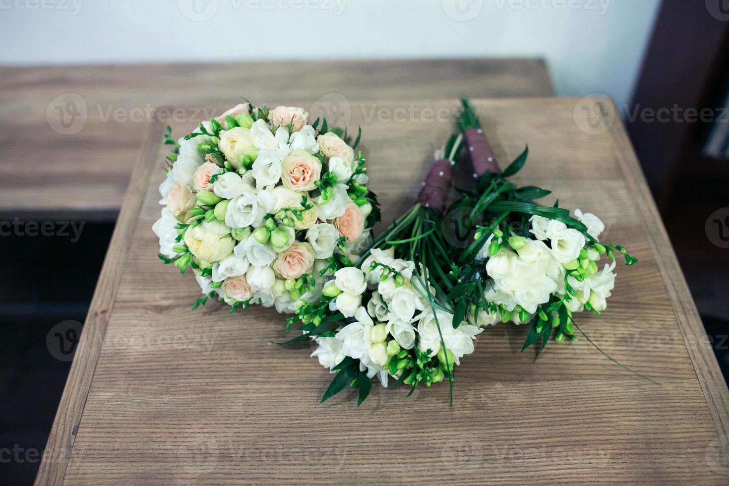 ramo de flores de boda foto