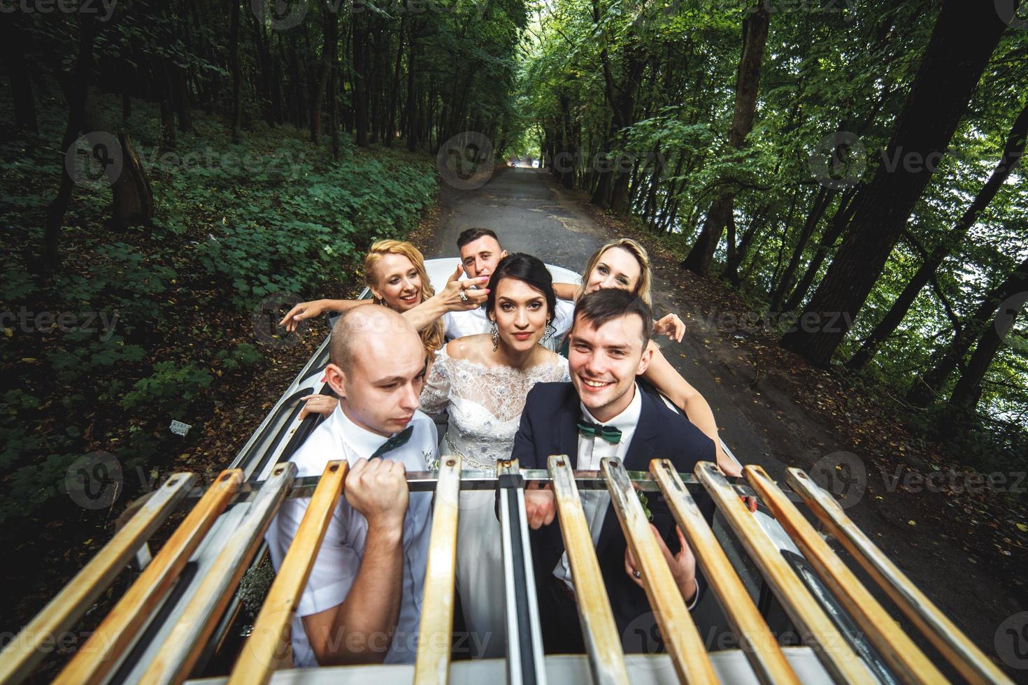 Wedding party view photo