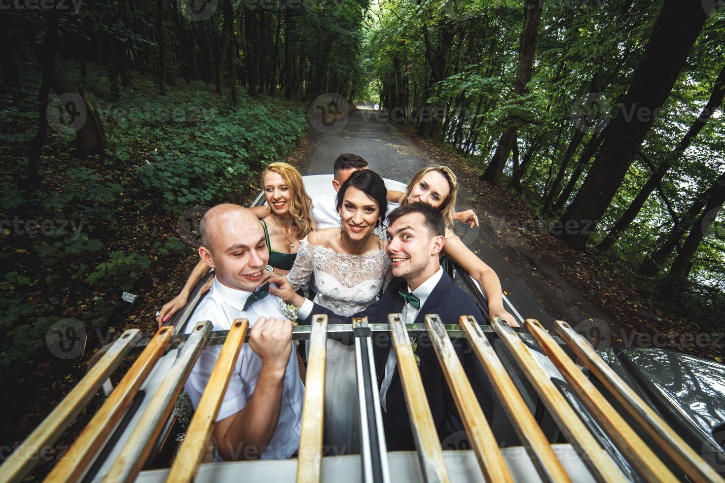 vista de la fiesta de bodas foto