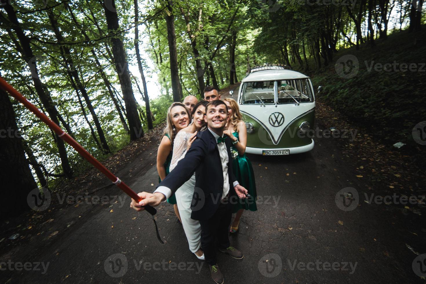 Wedding party view photo