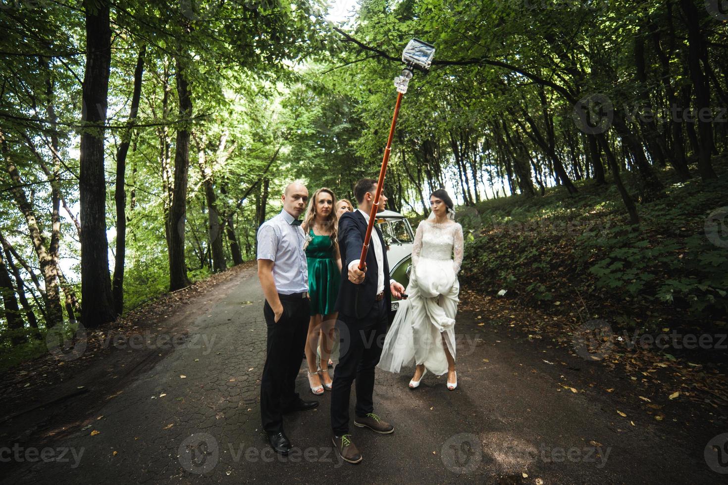 Wedding party view photo