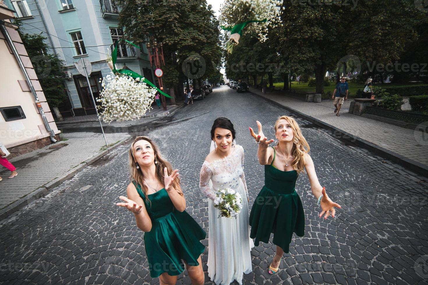 Wedding party view photo