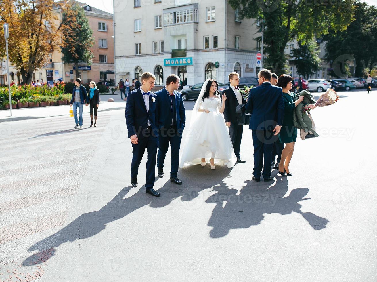 Wedding party view photo