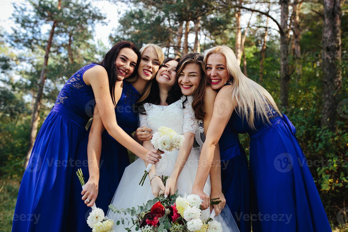 Wedding party view photo