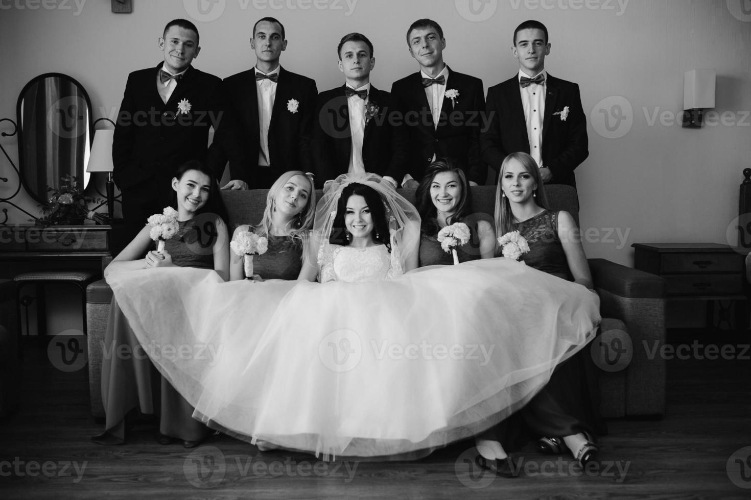 Wedding party view photo