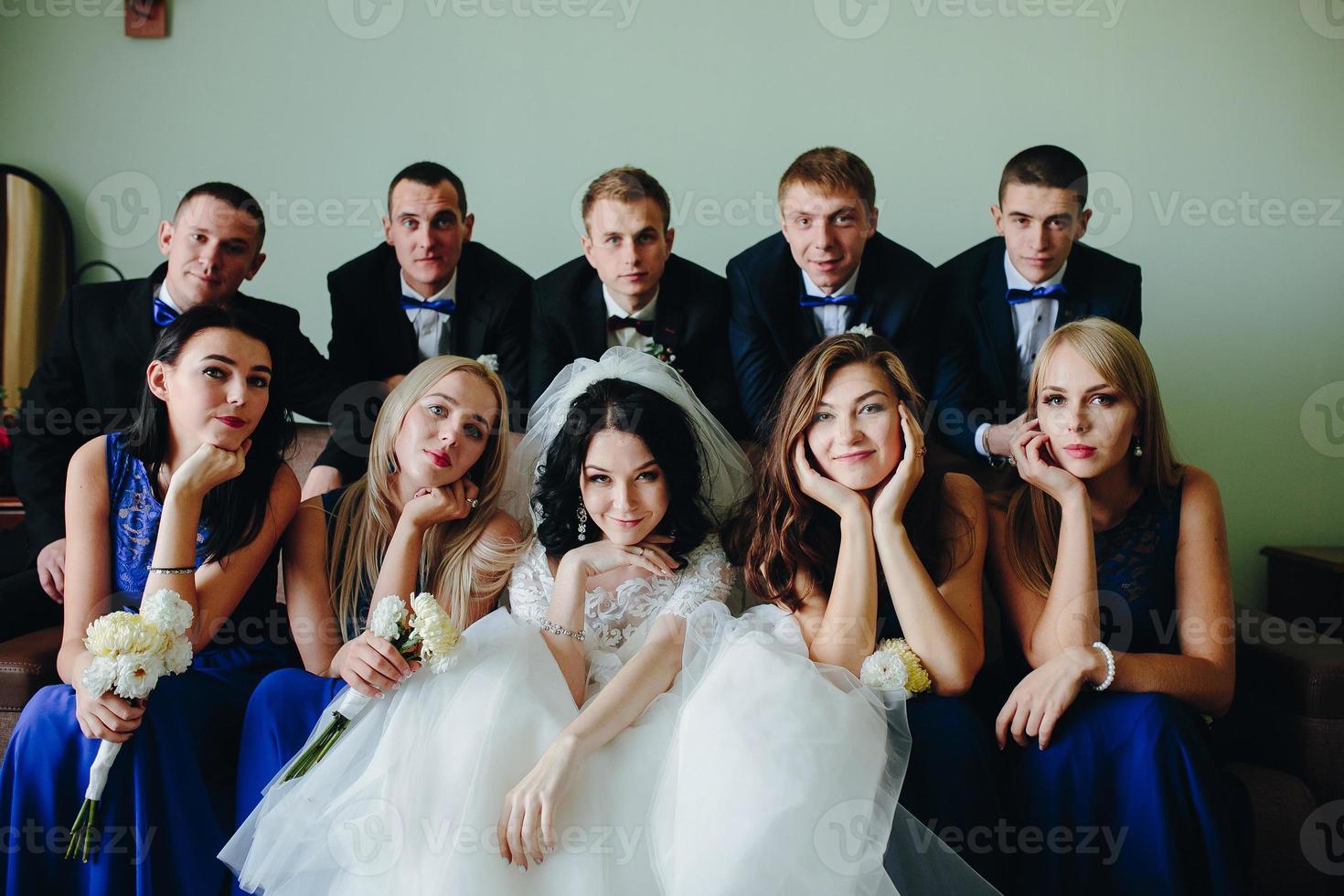 Wedding party view photo