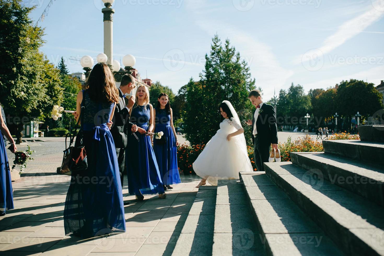 Wedding party view photo