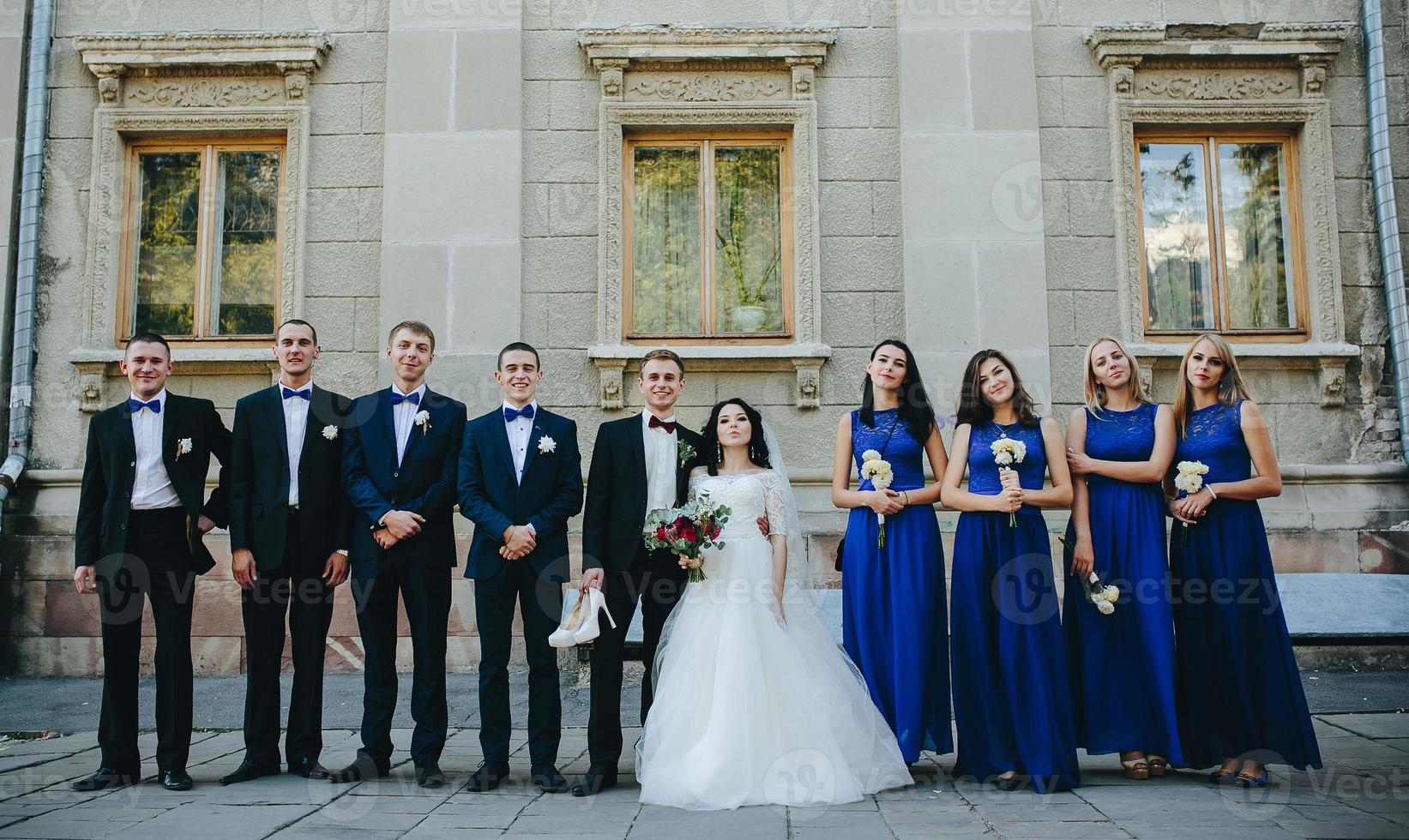 Wedding party view photo