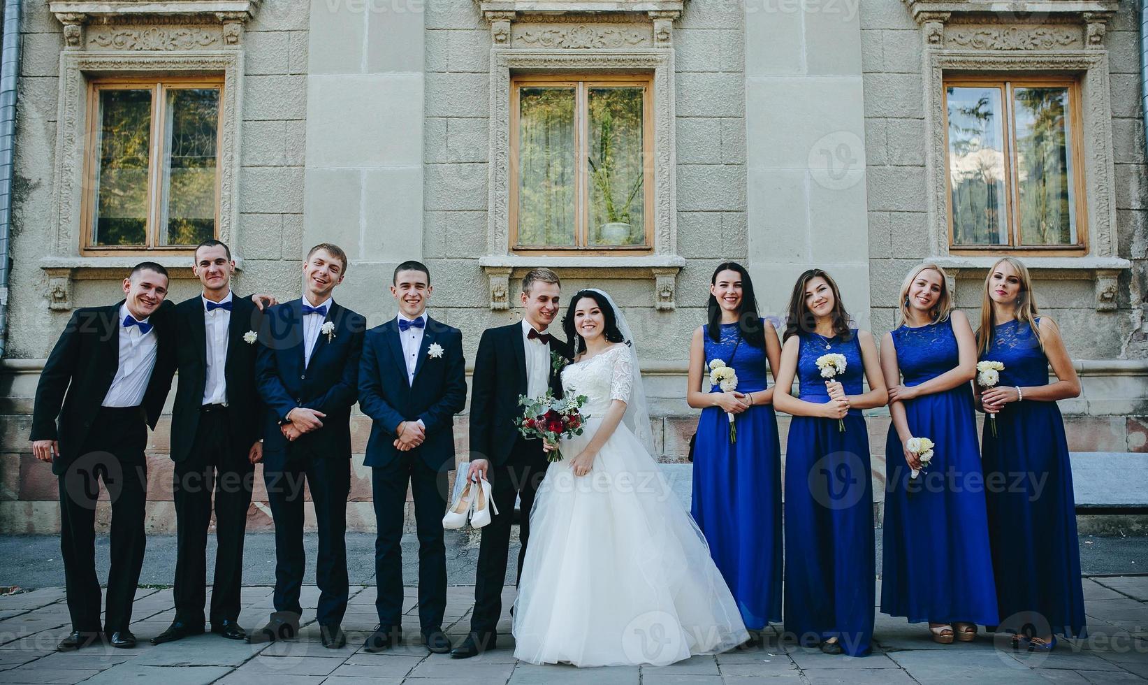 Wedding party view photo