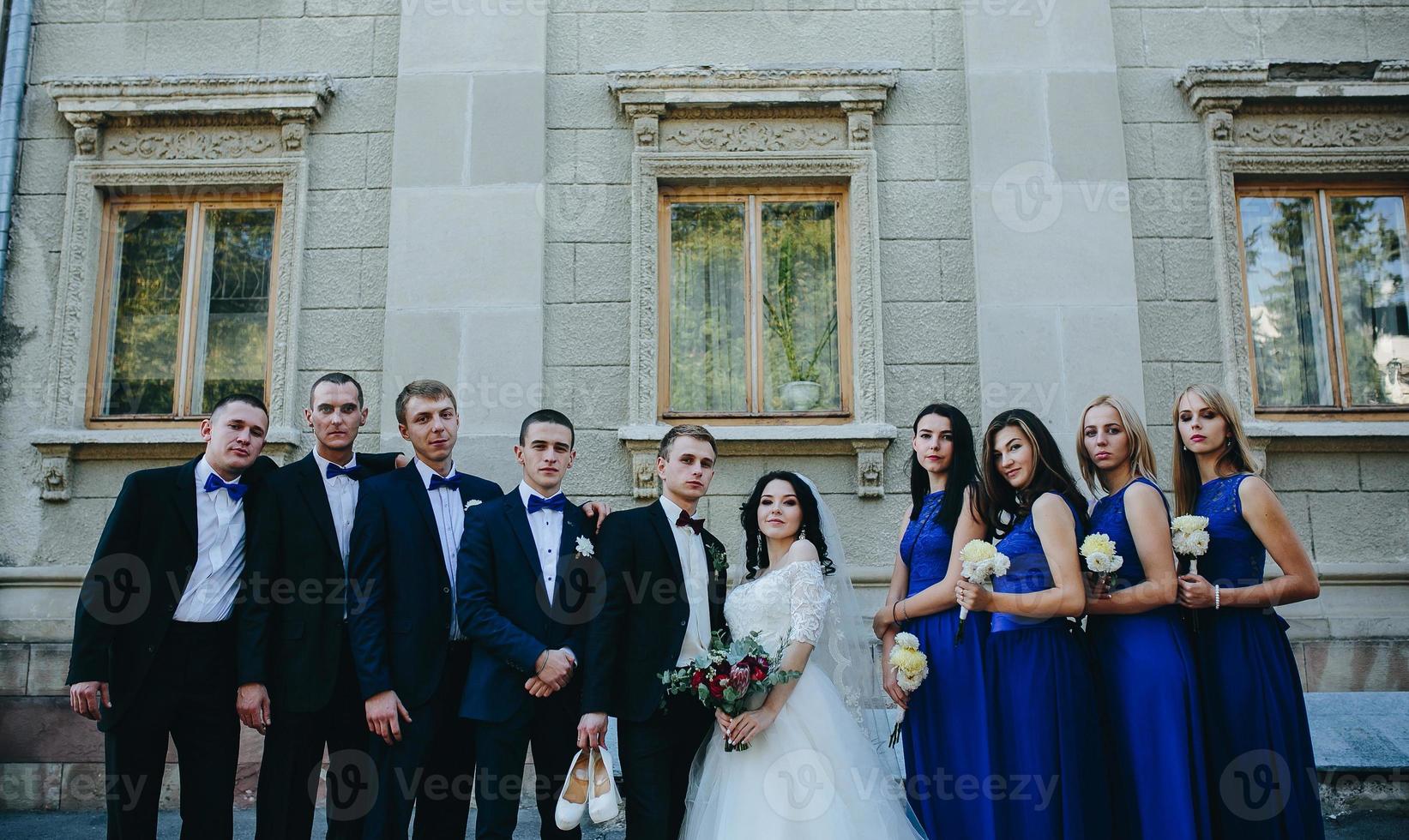 Wedding party view photo