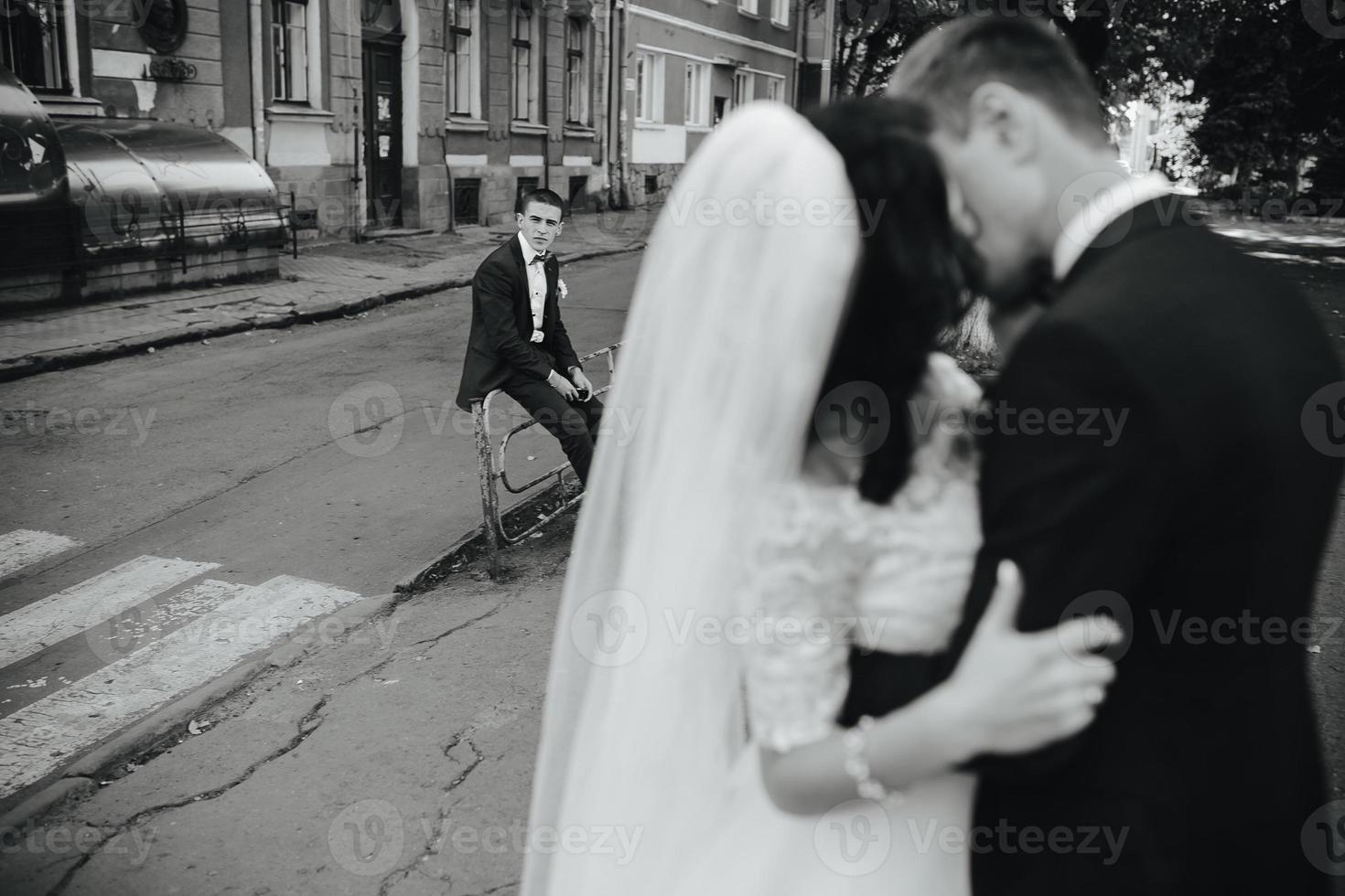Wedding party view photo