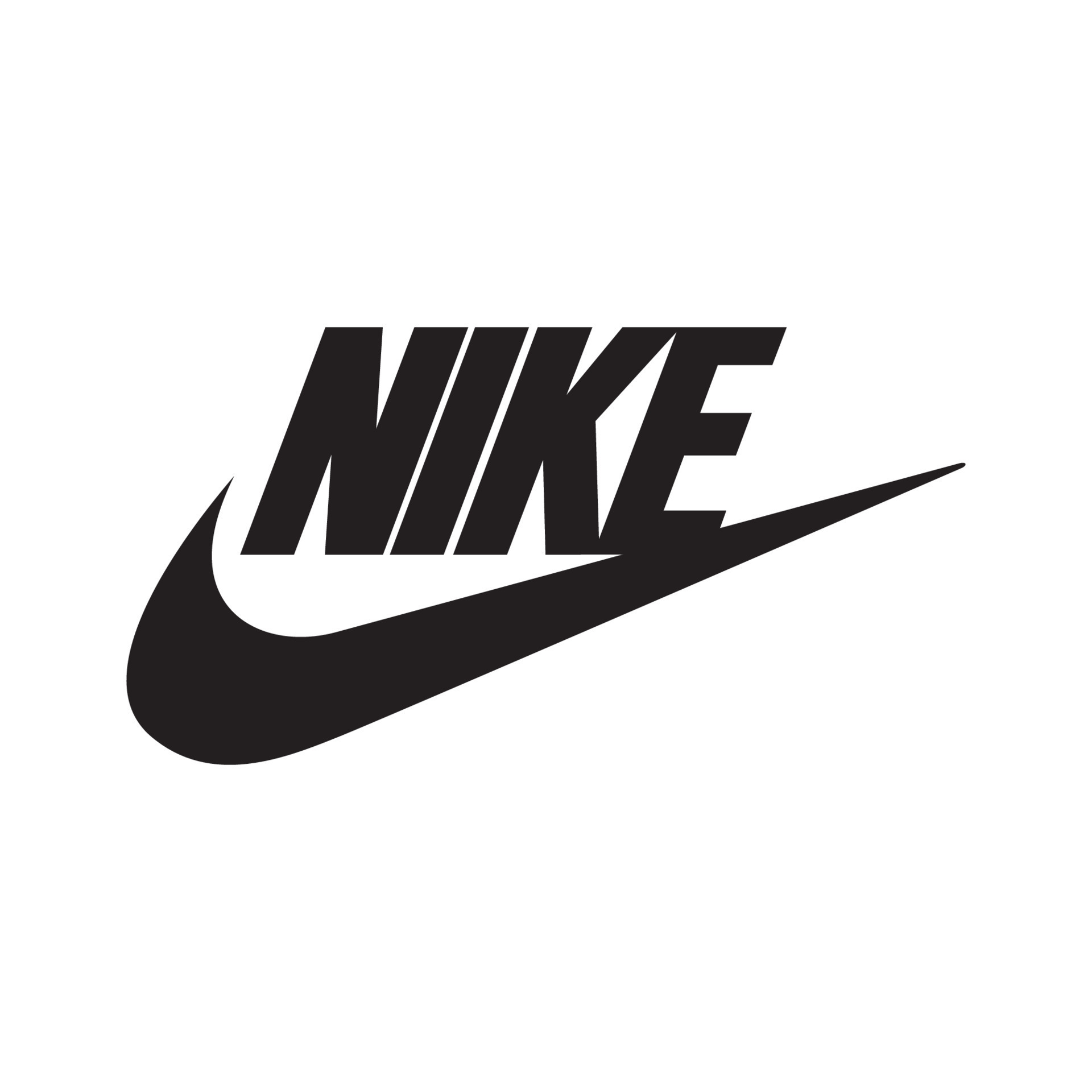 Nike logo on transparent background 12560876 Vector Art at Vecteezy