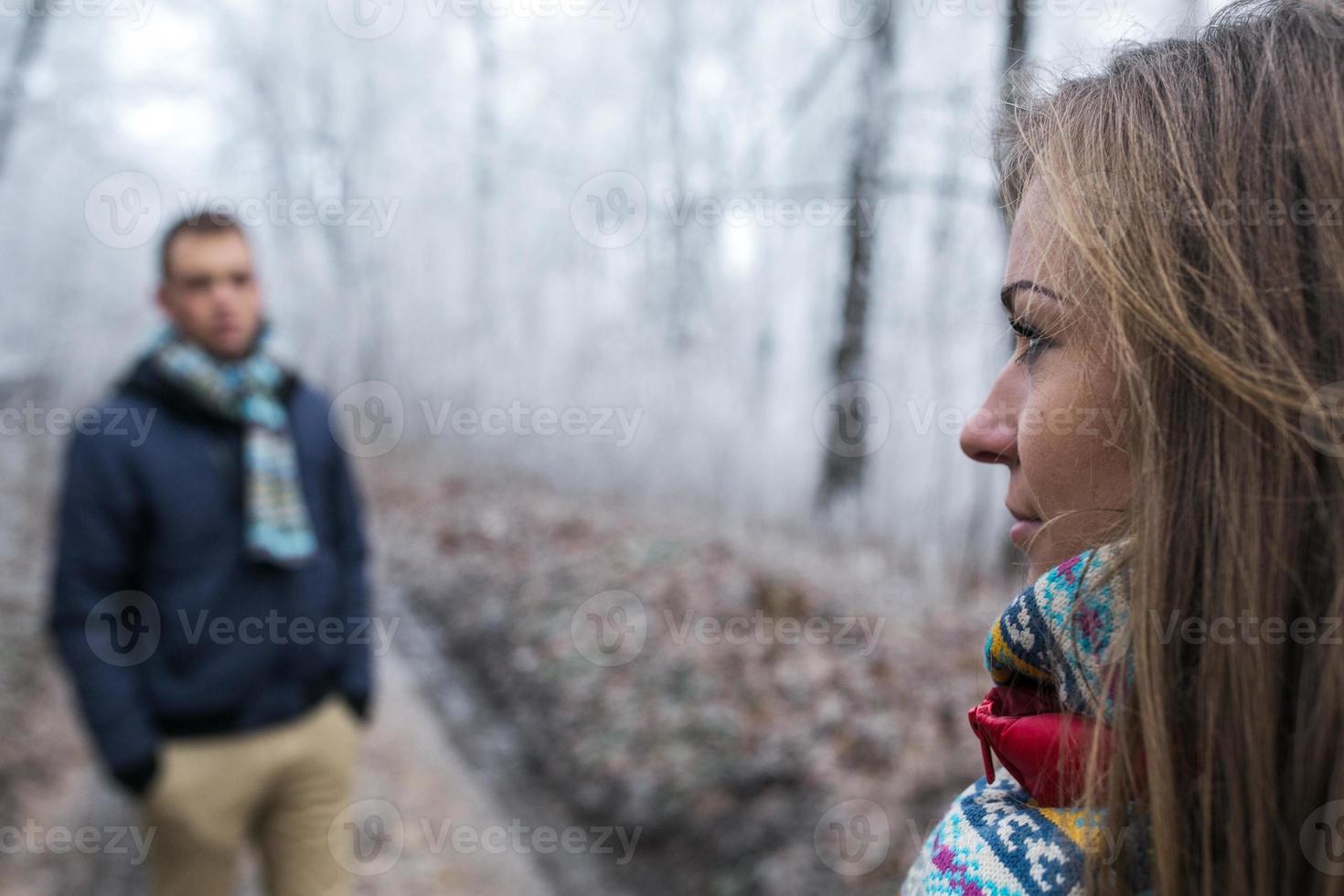 Couple outdoor portrait photo