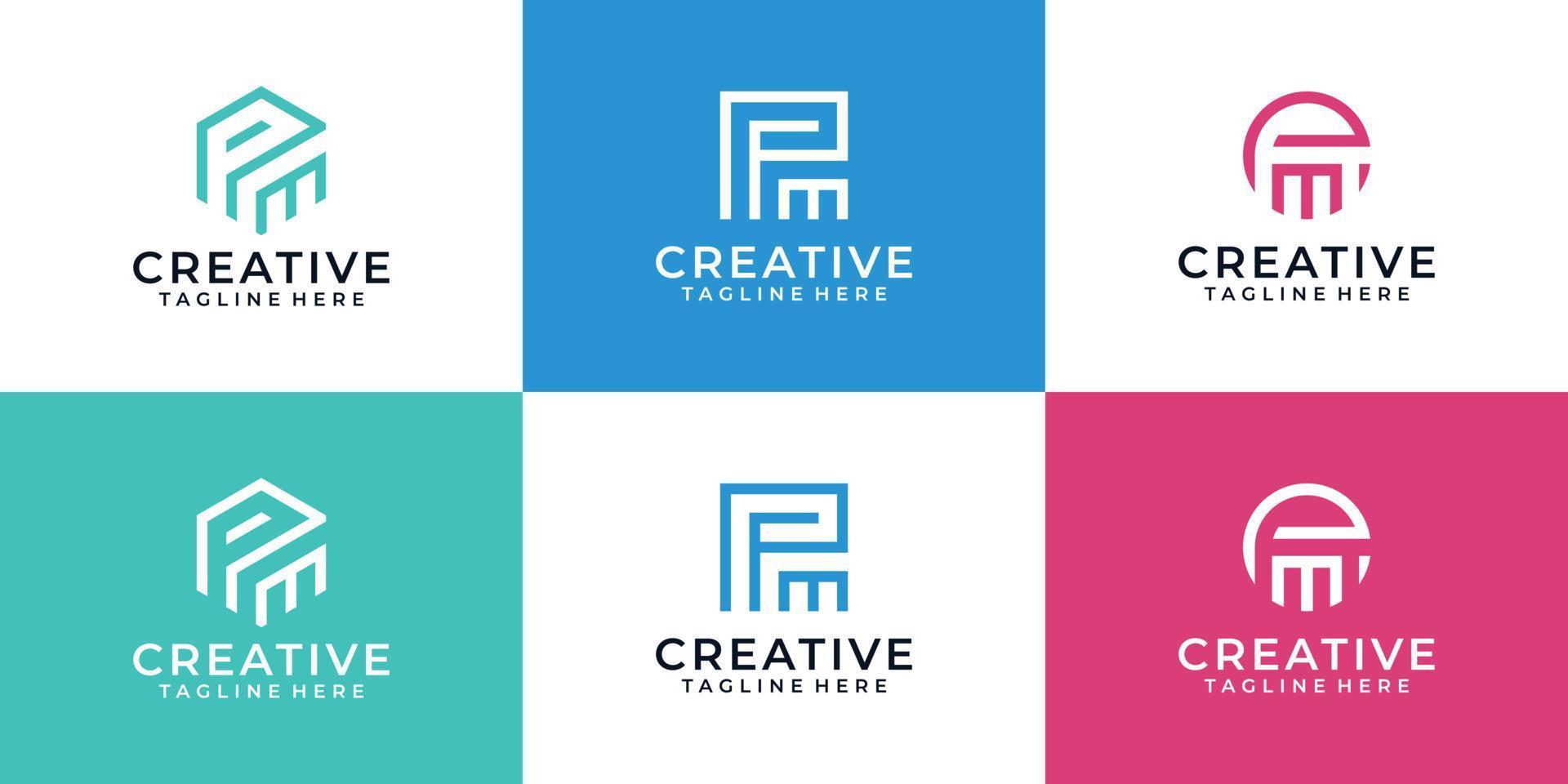 Abstract branding logo vector design element