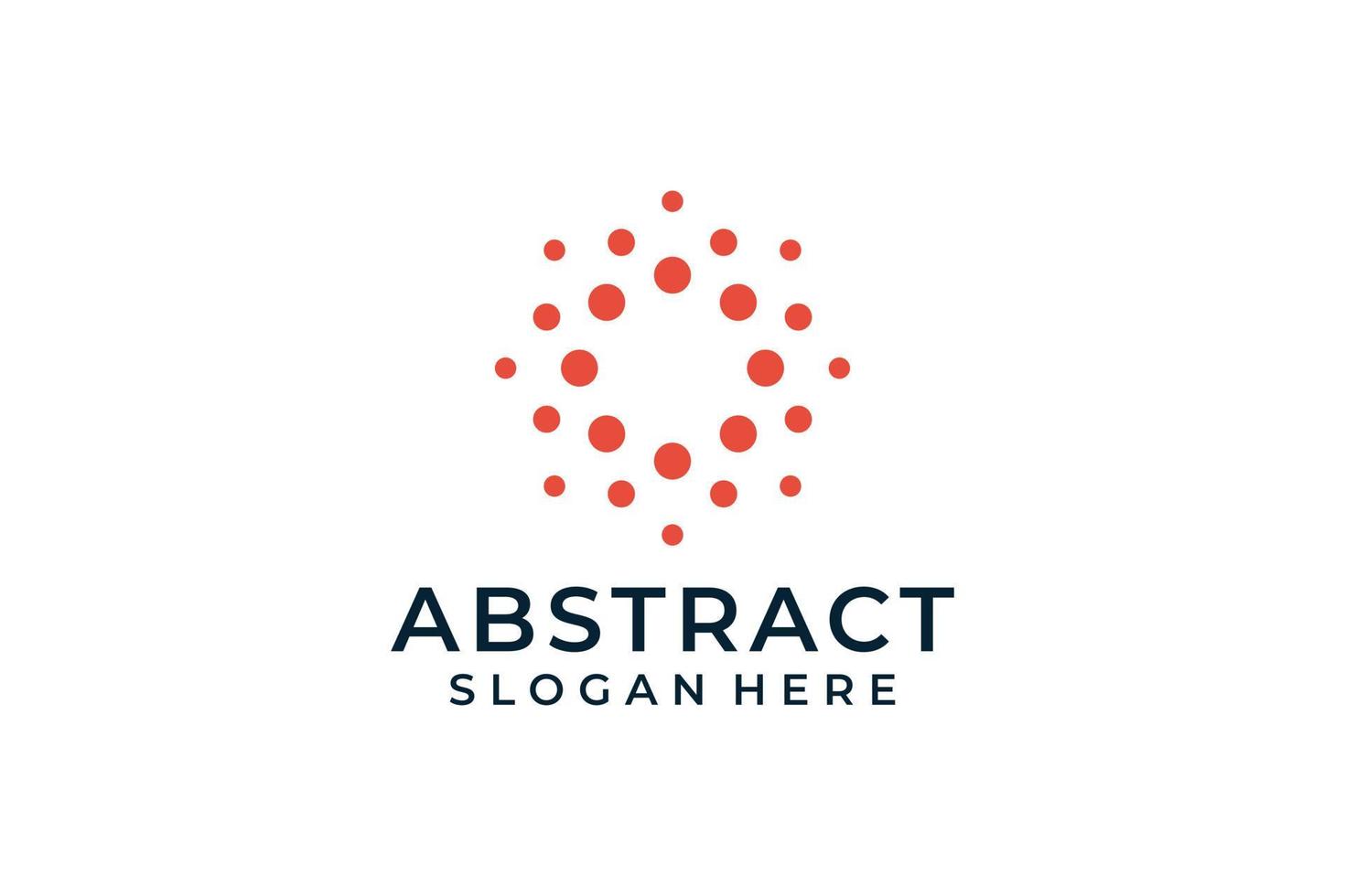 Abstract dotted idea logo design vector