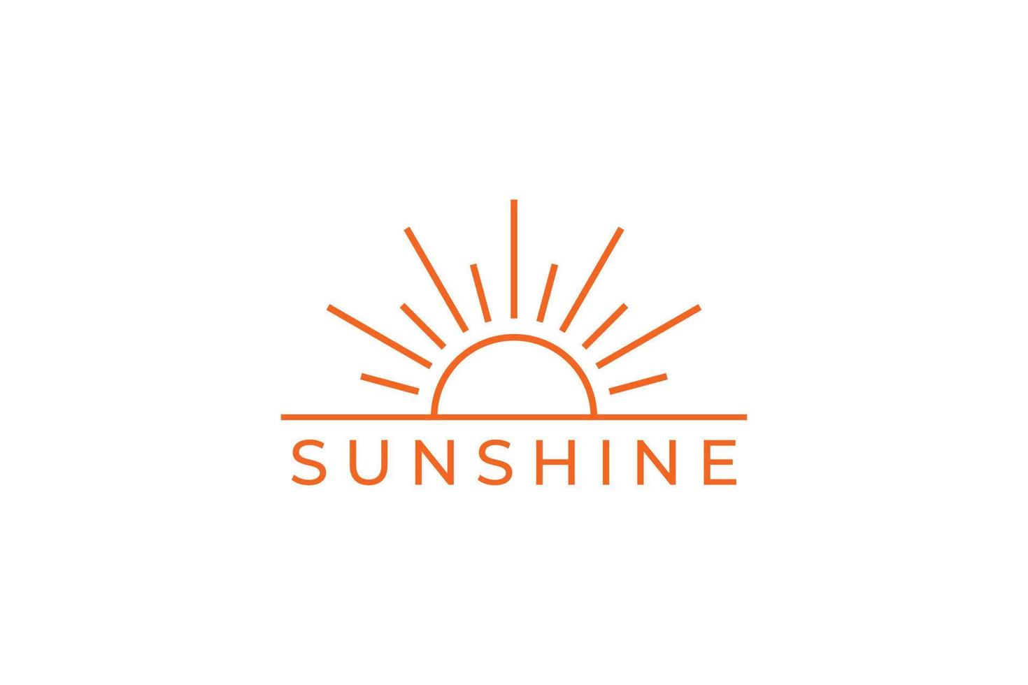 sol símbolo sol sol logo vector diseño