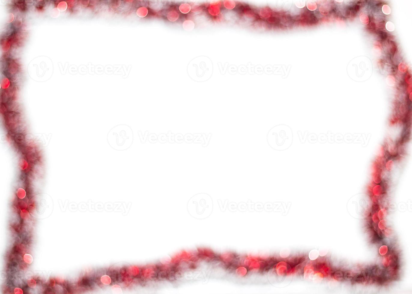 Abstract red blurred border background for Christmas photo