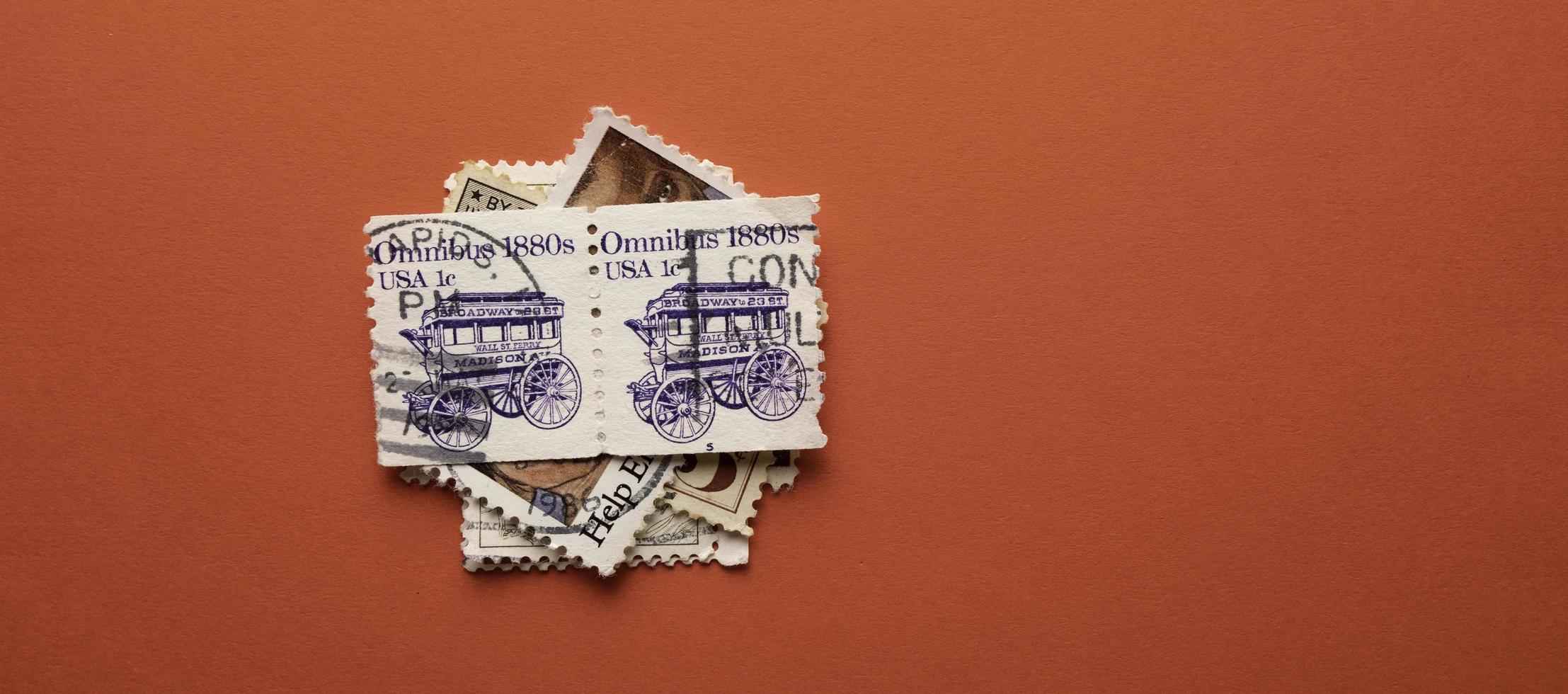 Postal Stamps From USA in Kandy stamp exhibition photo