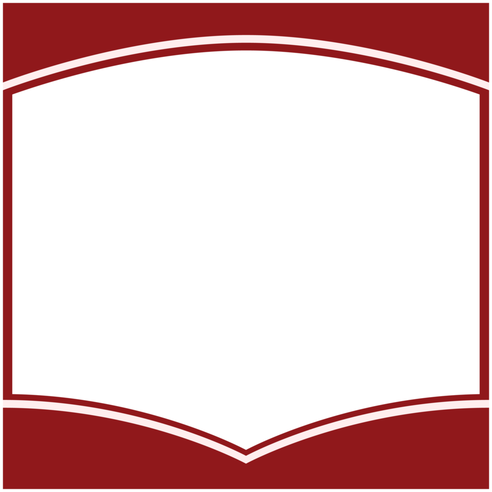red and white frame basic shape png