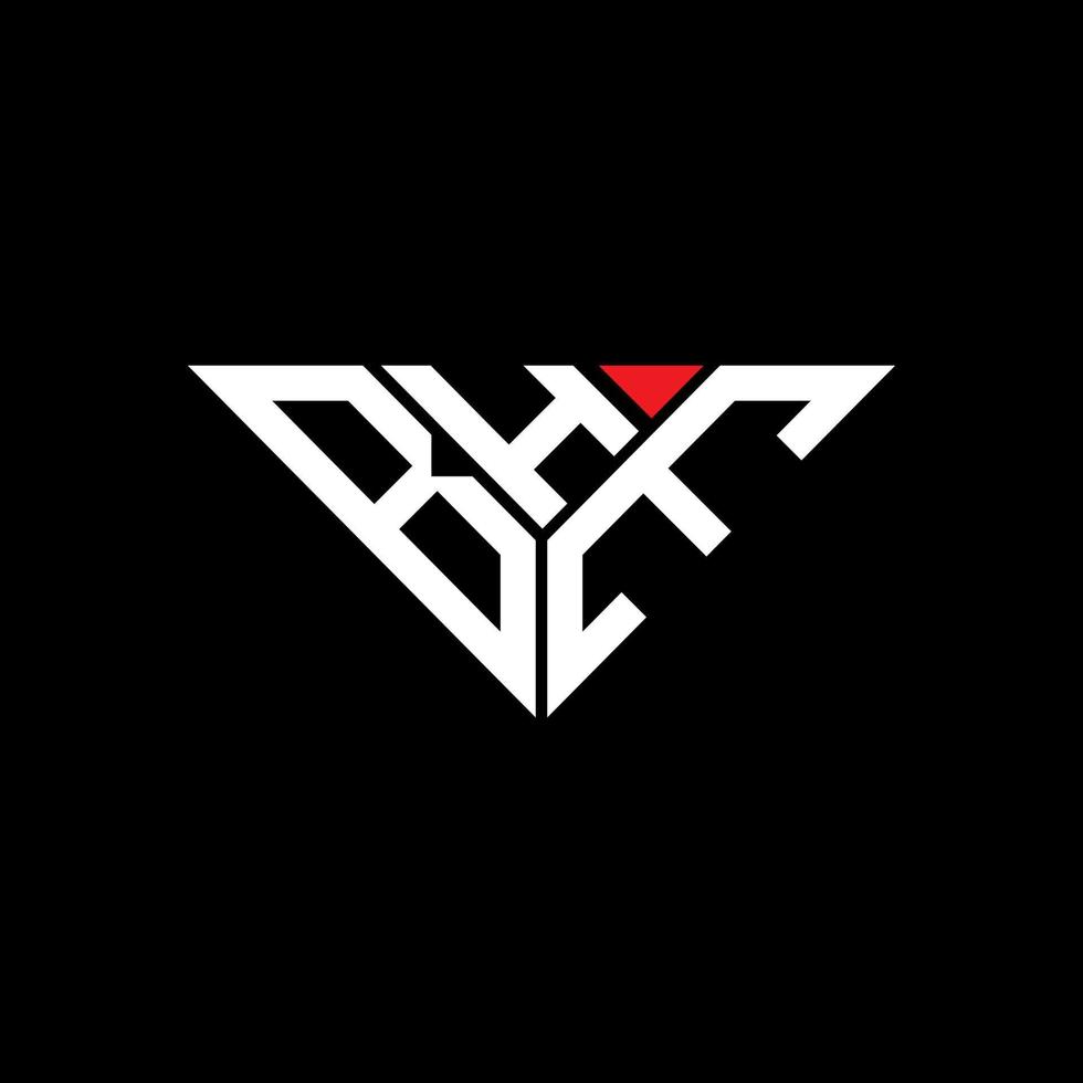 BHE letter logo creative design with vector graphic, BHE simple and modern logo in triangle shape.