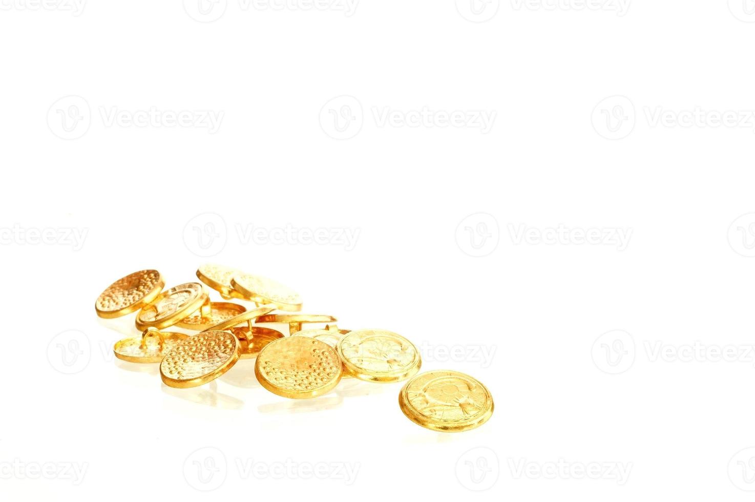 Some gold buttons photo