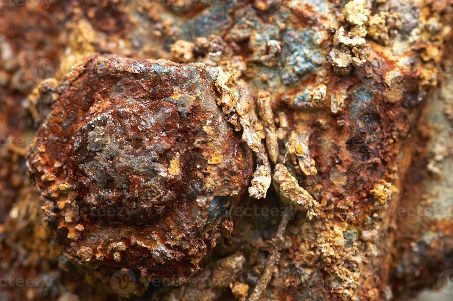 Rust on pieces of iron photo