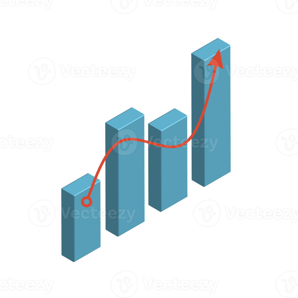 Bar chart infographic png