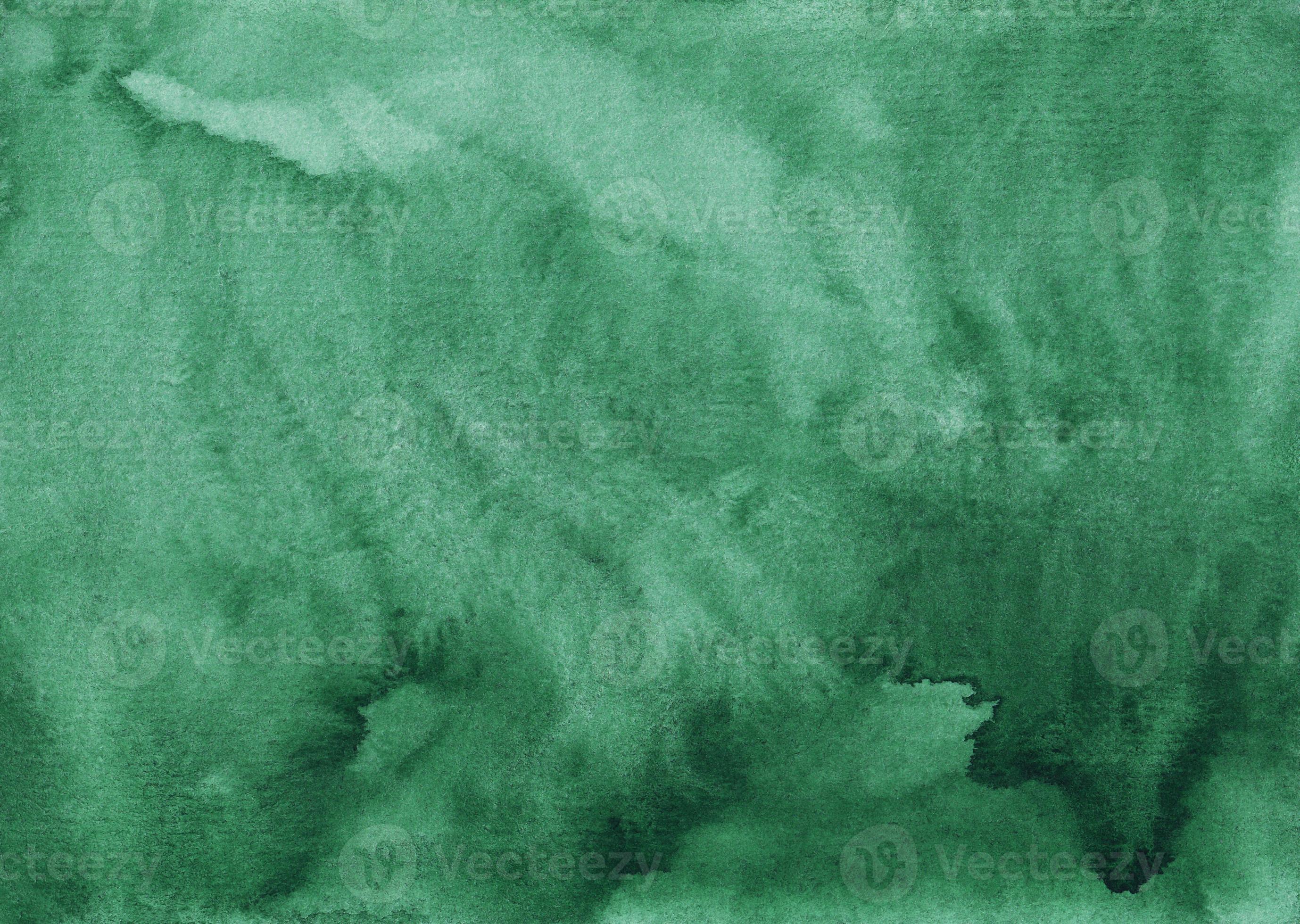 Watercolor dark sea green background texture. Aquarelle abstract