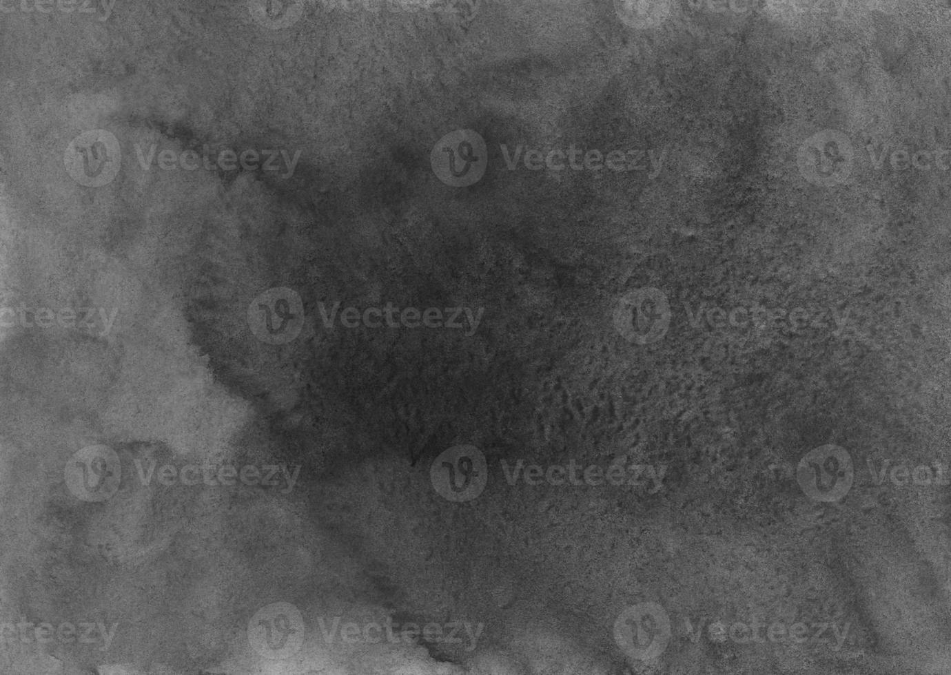 Watercolor black background texture. Aquarelle abstract old monochrome dark charcoal backdrop. photo