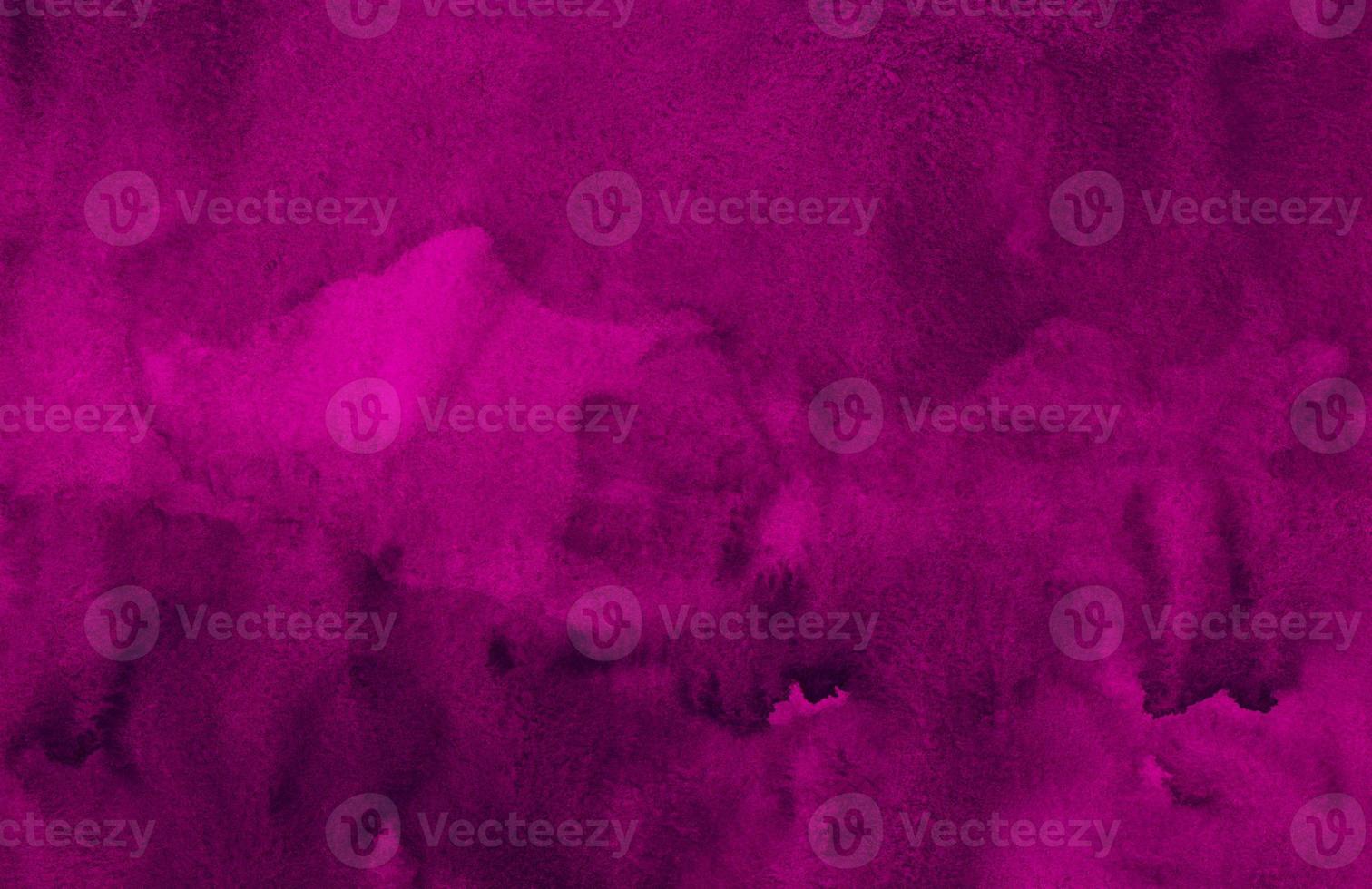 Watercolor deep purple background texture. Watercolour abstract dark violet backdrop. Horizontal template. photo