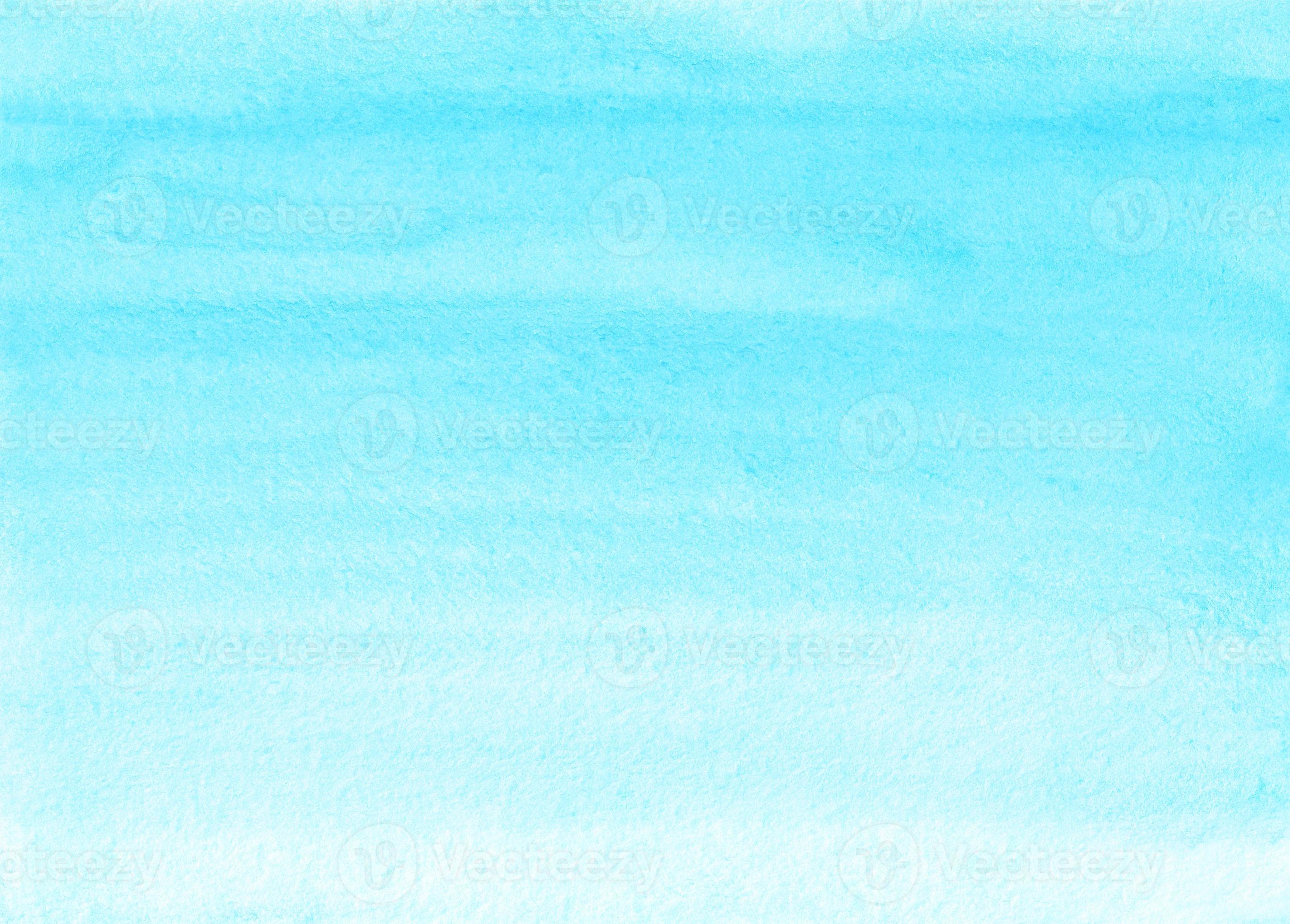 Watercolor light sky blue ombre background texture. Aquarelle abstract pastel cerulean gradient