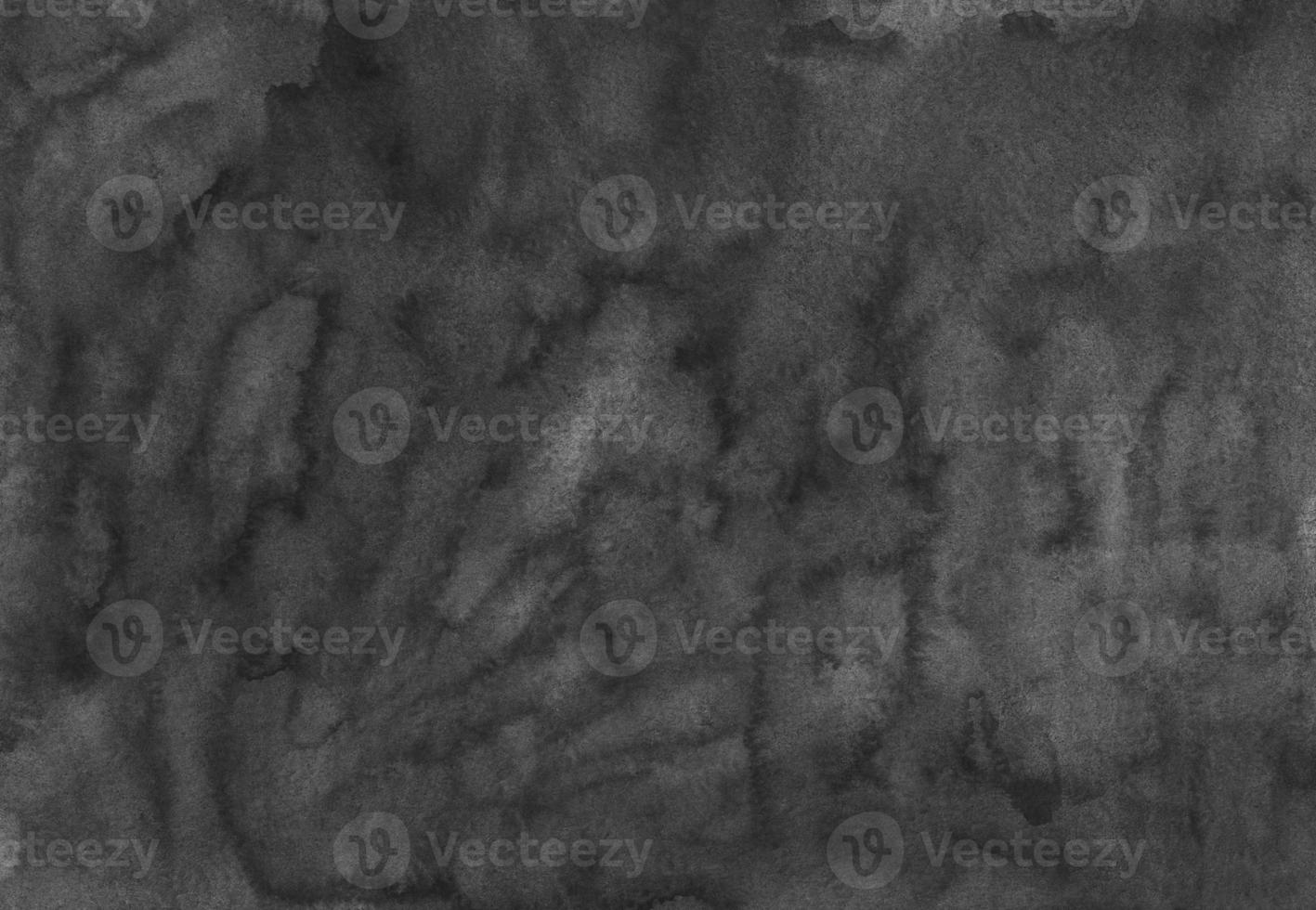 Watercolor black and gray background texture hand painted. Dark abstract old monochrome backdrop. Ink stains on paper. photo