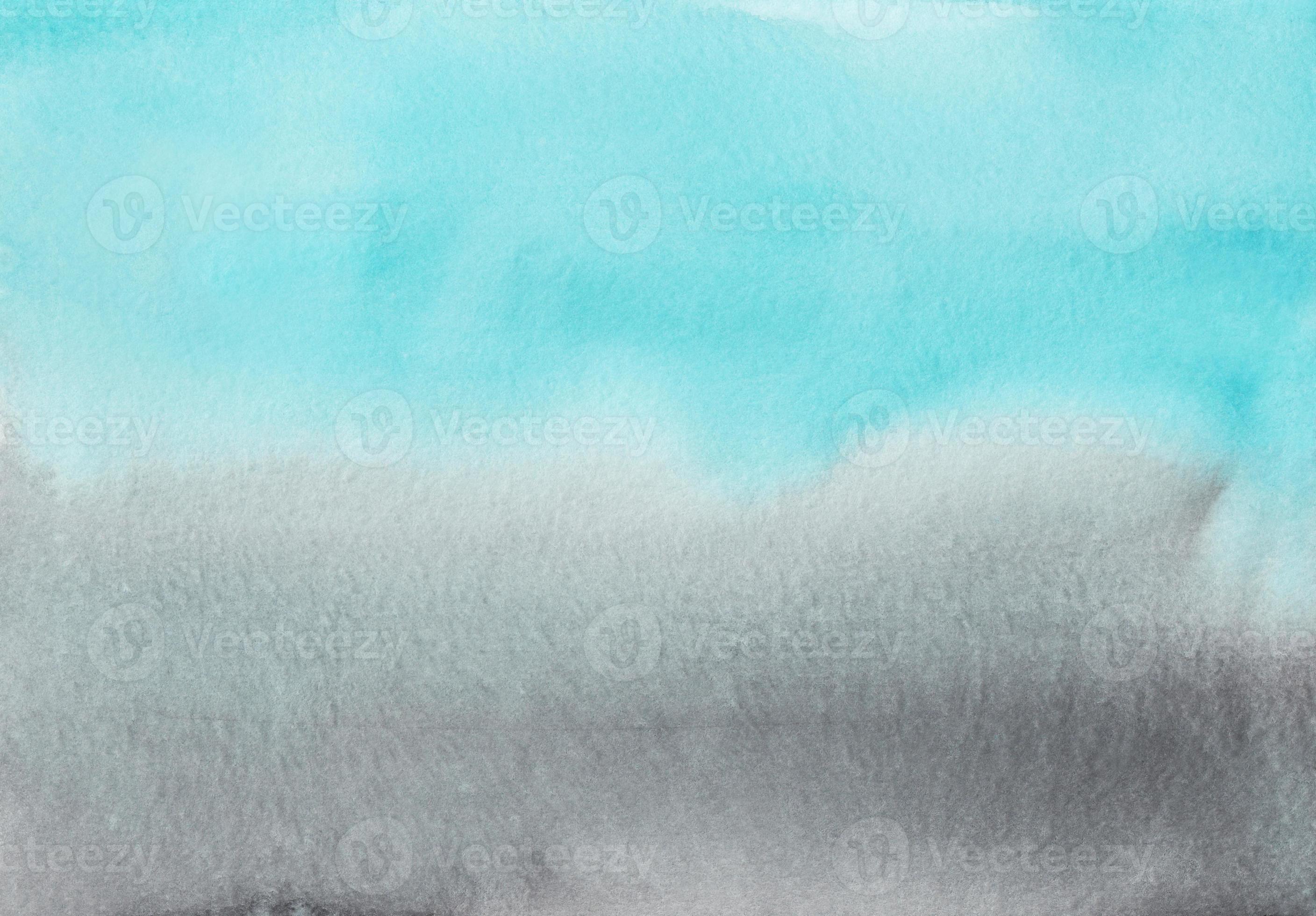 Watercolor light blue and gray gradient background texture ...
