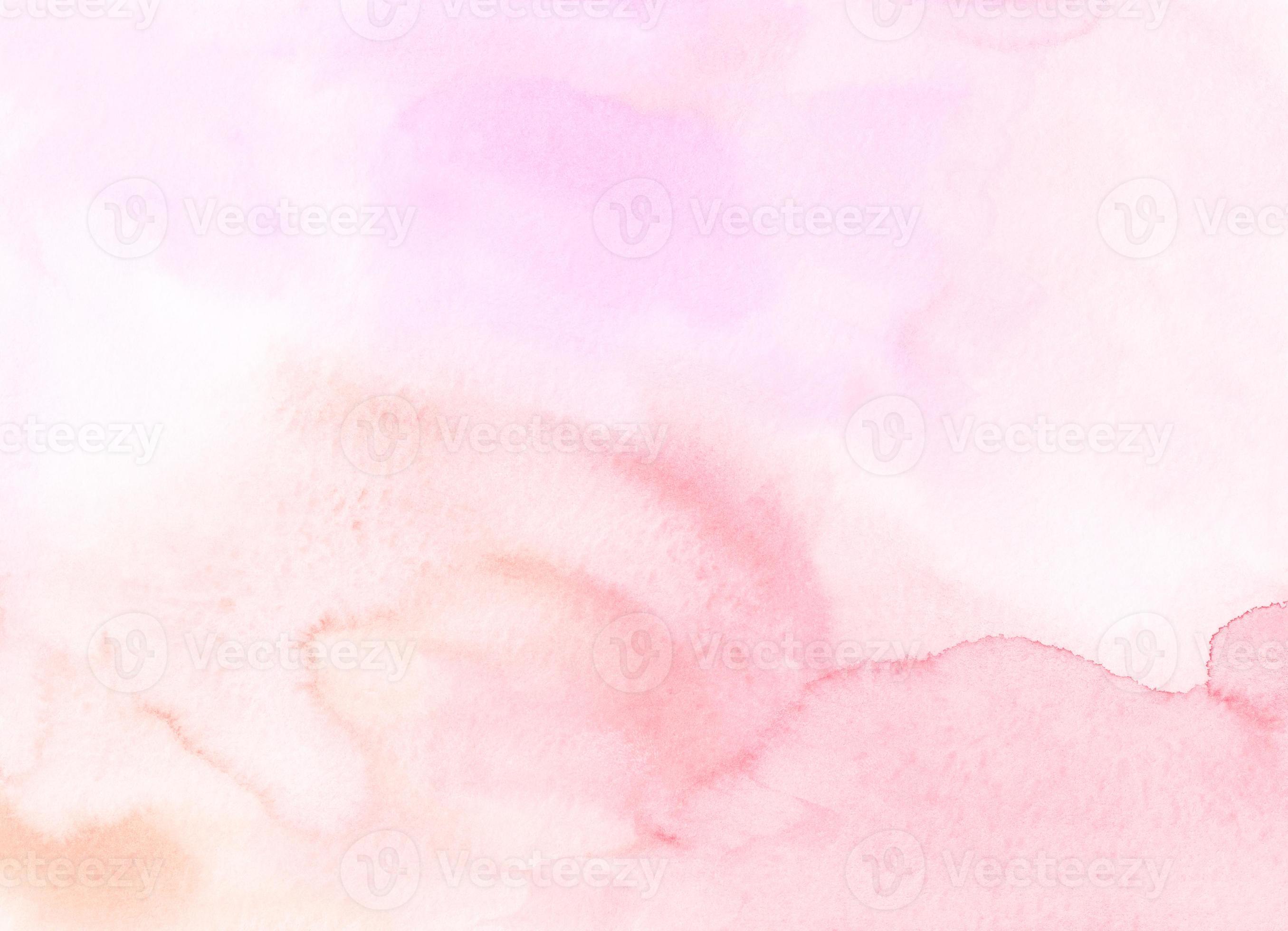 Watercolor pastel soft pink background painting. Watercolour light peach  and fuchsia liquid backdrop. Stains on paper. 12564767 Stock Photo at  Vecteezy