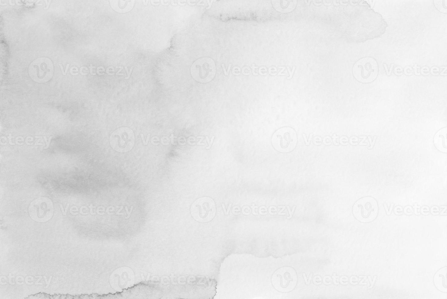 Watercolor soft white background texture. Monochrome liquid backdrop. Stains on paper. photo