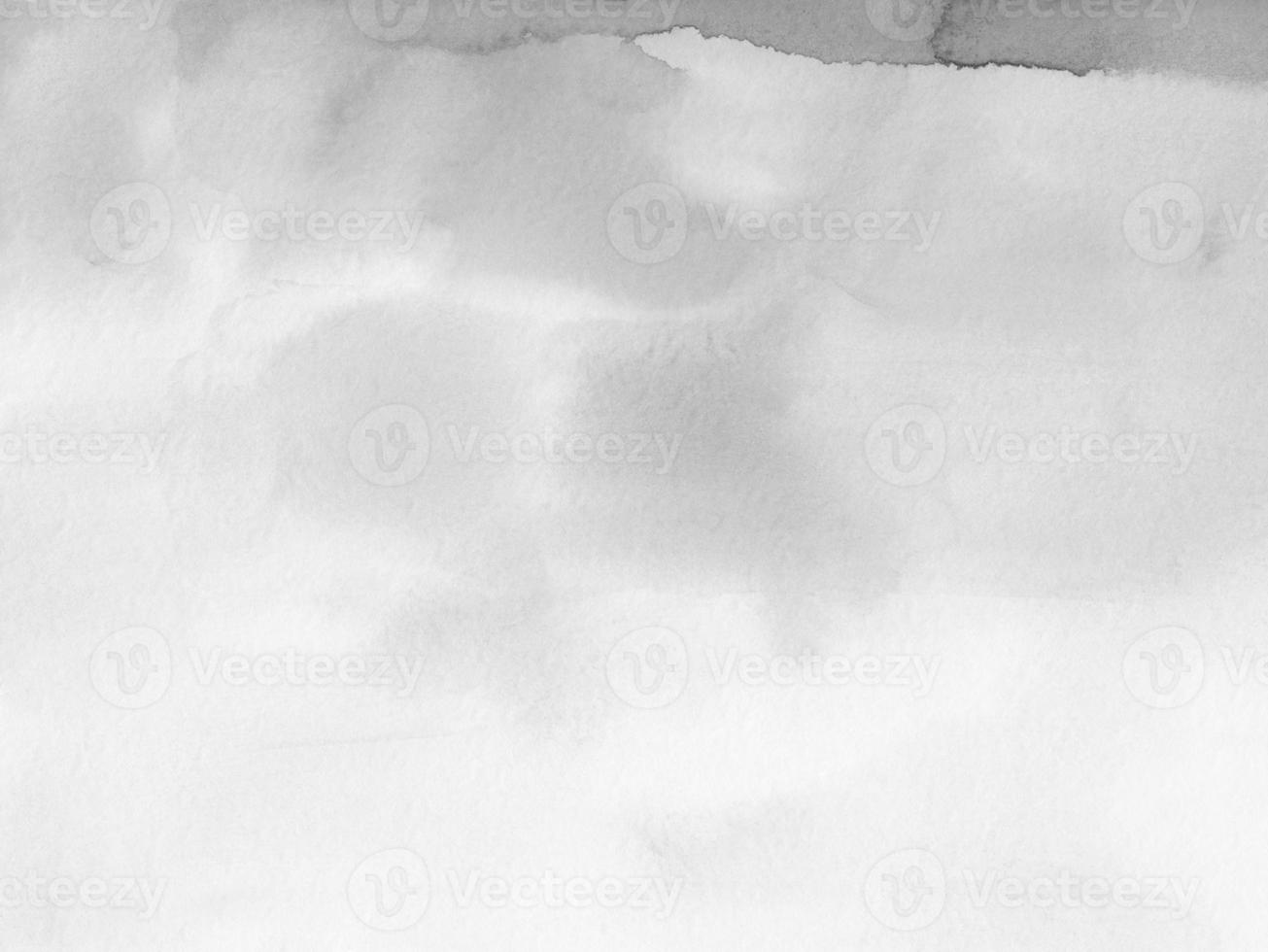 Watercolor light gray and white background. Monochrome stains on paper. Modern abstract soft painting. photo