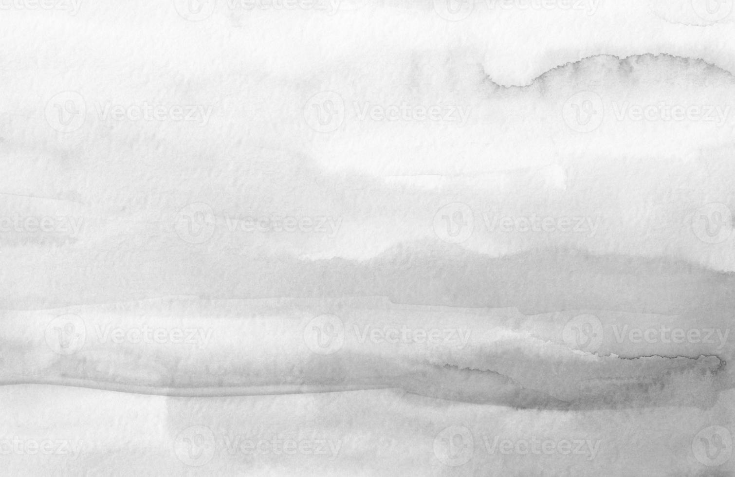 Watercolor light gray liquid background texture. Monochrome stains on paper. Abstract watercolour black and white painting. photo