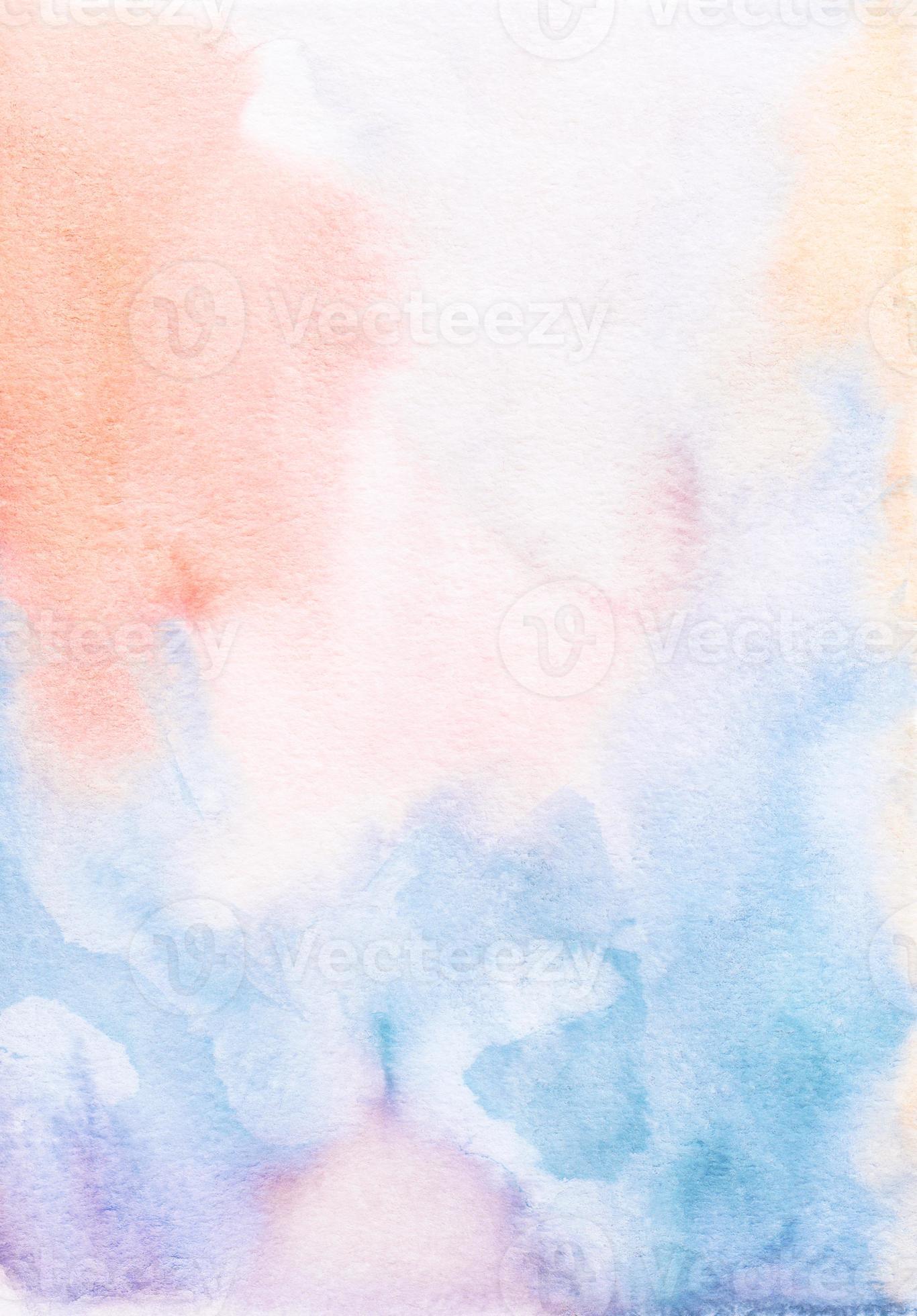 Abstract pastel red, orange and blue watercolor background texture, hand  painted. Artistic light backdrop, stains on paper. Aquarelle painting  wallpaper. 12564856 Stock Photo at Vecteezy