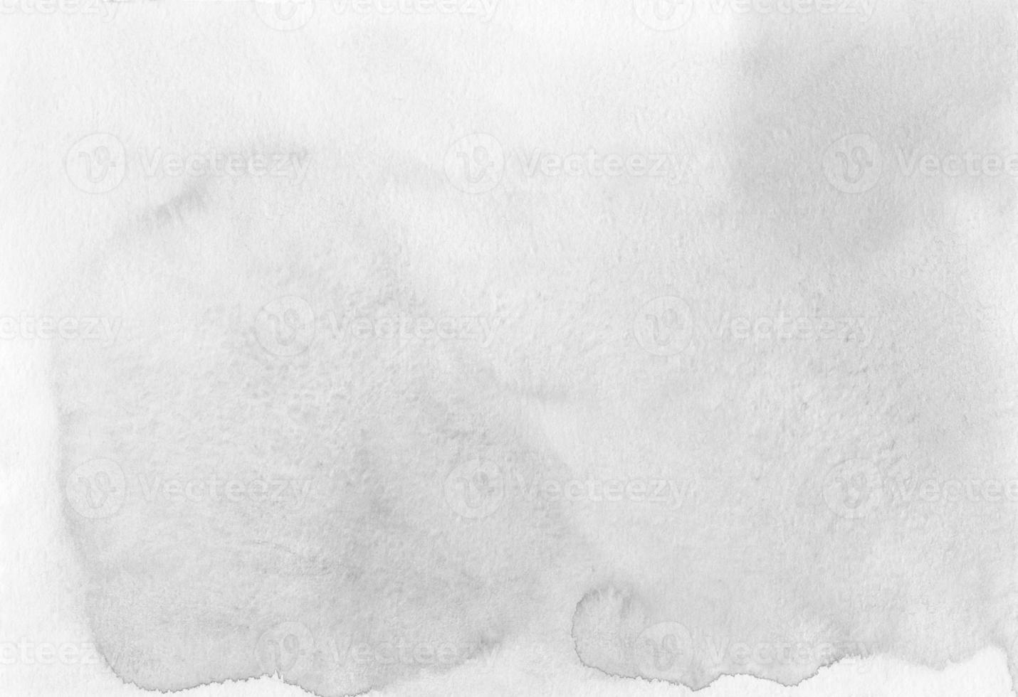 Watercolor light grey background texture, hand painted. Artistic black and white backdrop, stains on paper. Aquarelle monochrome painting wallpaper. photo