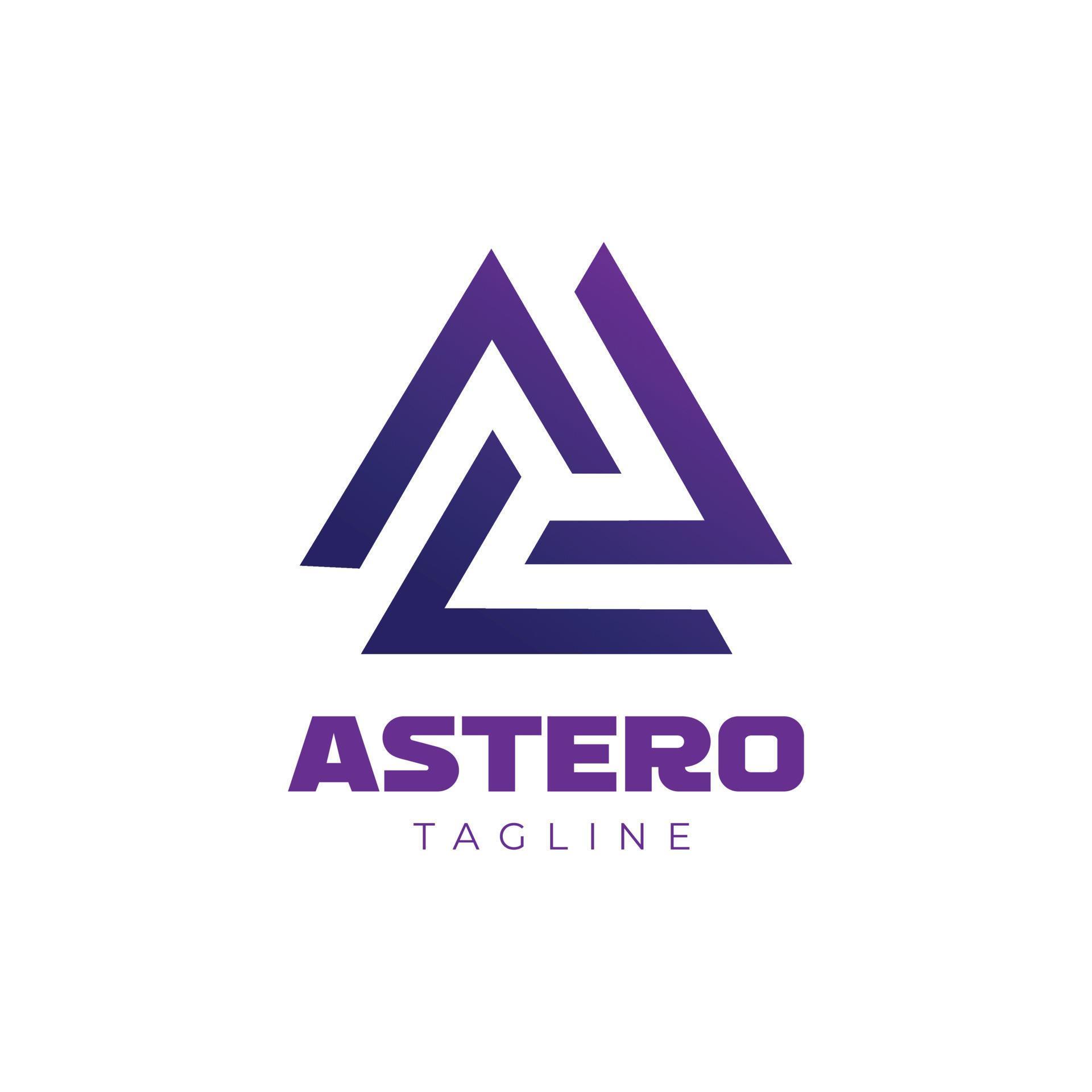 Abstract Triangle Geometric Game Logo Design Template 12565032 Vector