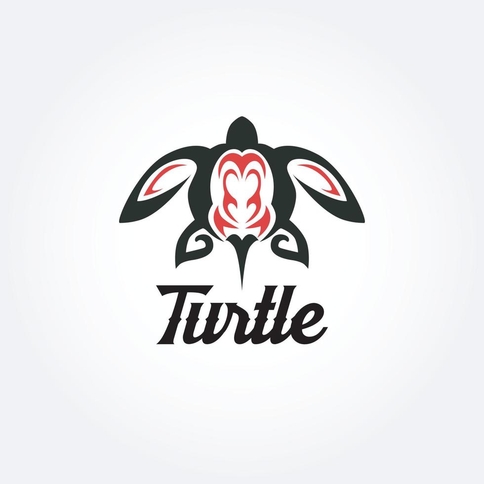 Tribal Turtle Tattoo Logo Sign Symbol Icon vector