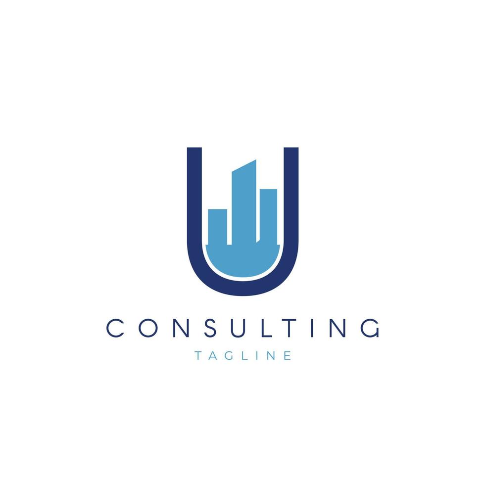 Urban Realty Consulting Property Logo Design Template vector
