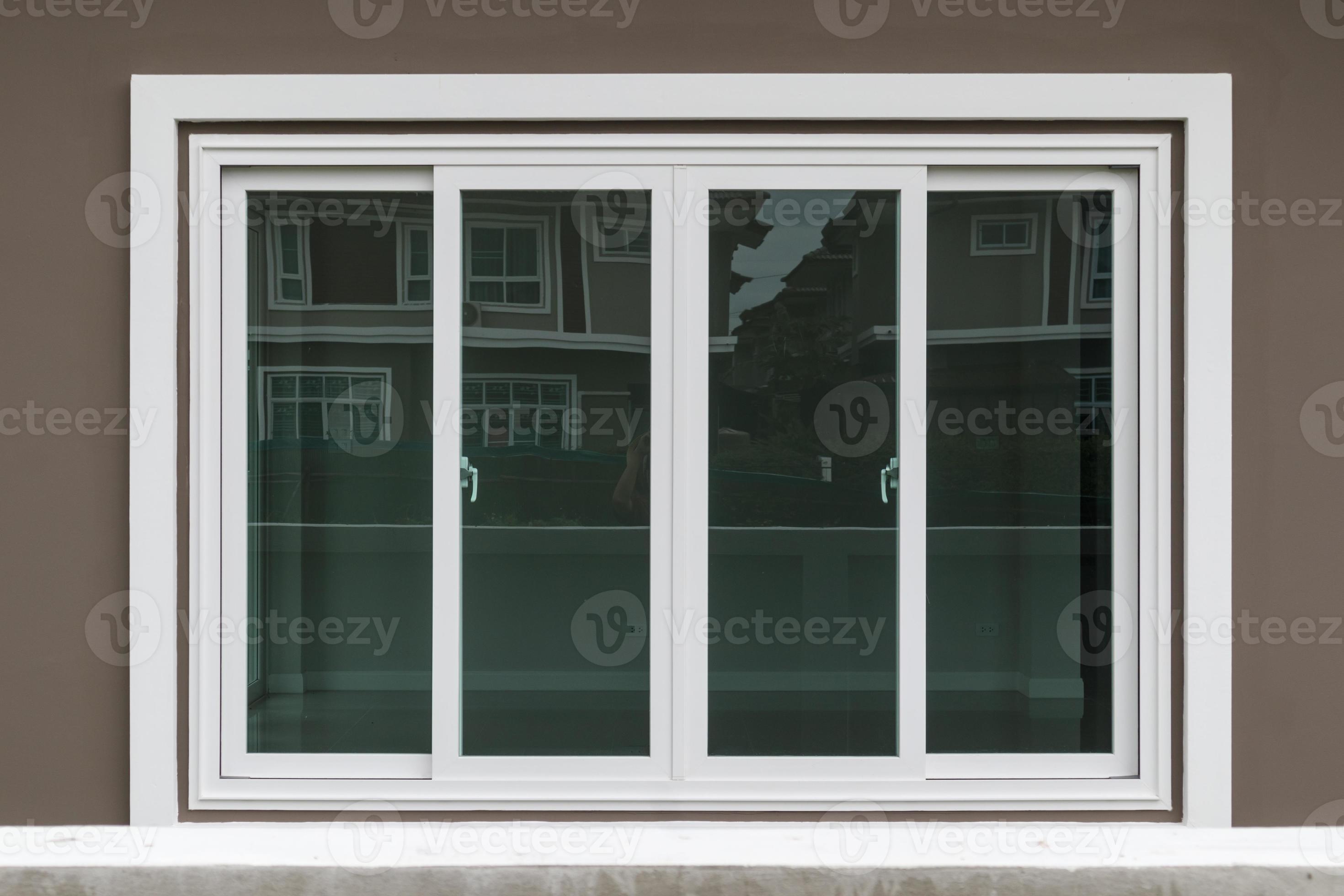 Modern window frame outside the house 12565250 Stock Photo at Vecteezy
