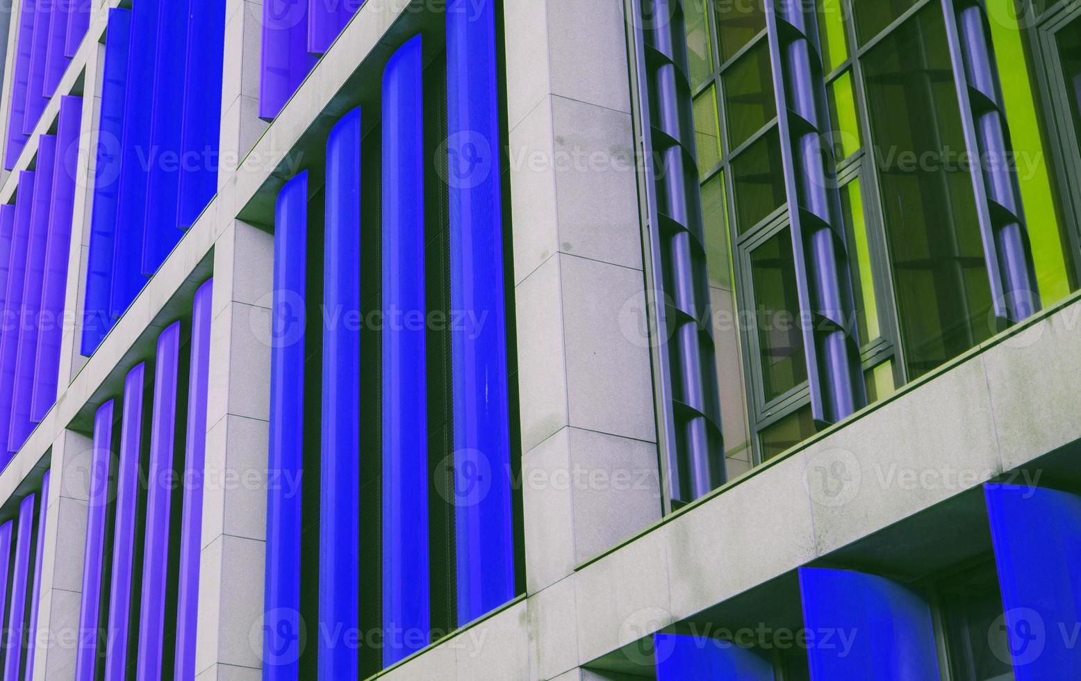 colorful office building in Riga photo