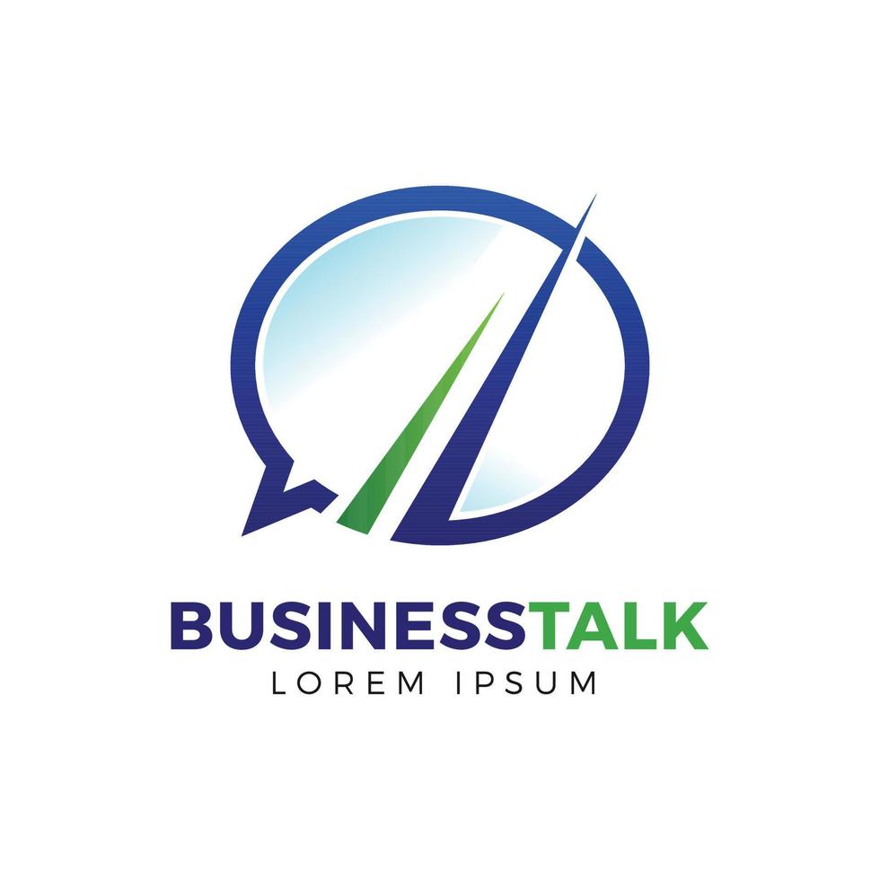 Bubble Text Business Talk Logo Sign Symbol Icon vector