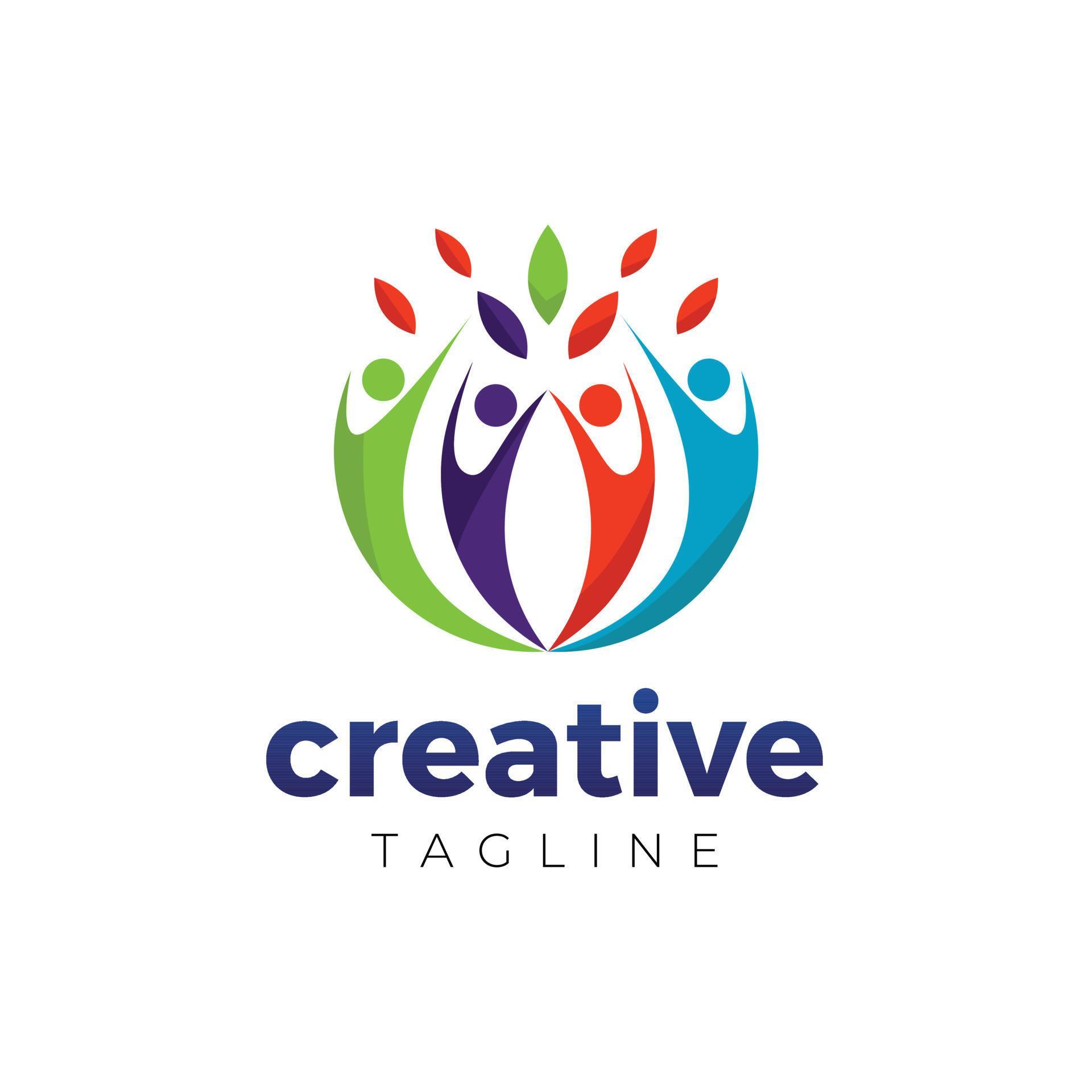 Colorful Unity Community Logo Design Symbol 12565376 Vector Art at Vecteezy